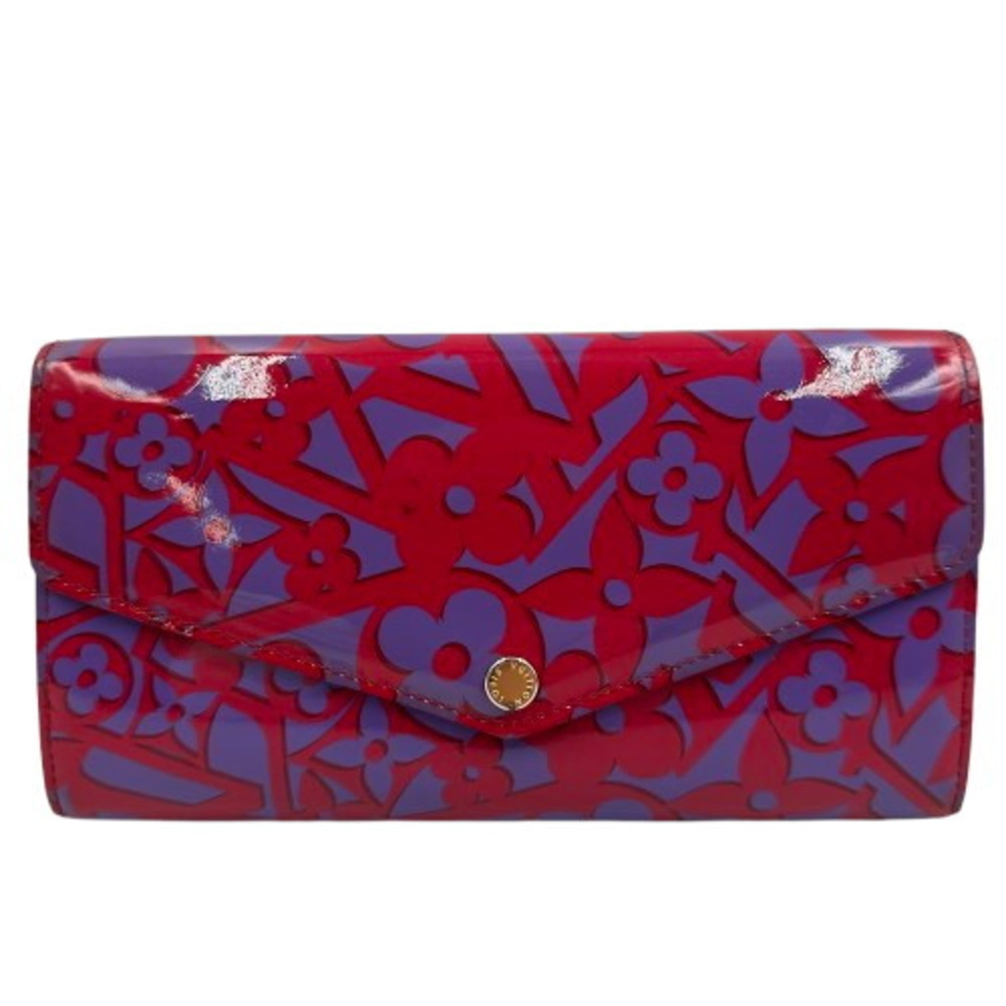 Louis Vuitton Vernis Pink Patent Leather Long Wallet