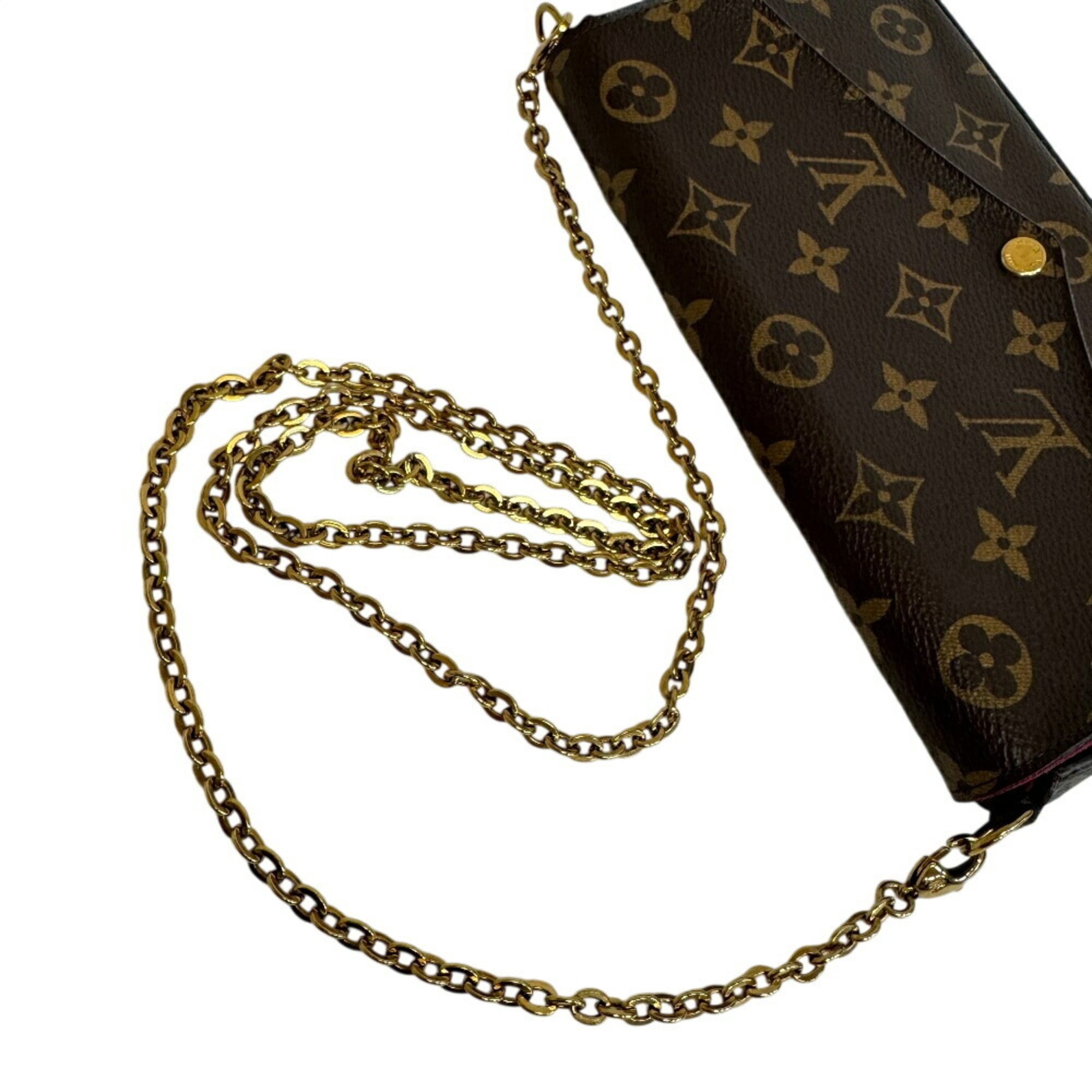 Louis Vuitton Brown Monogram Monogram Leather Pouch Shoulder Bag