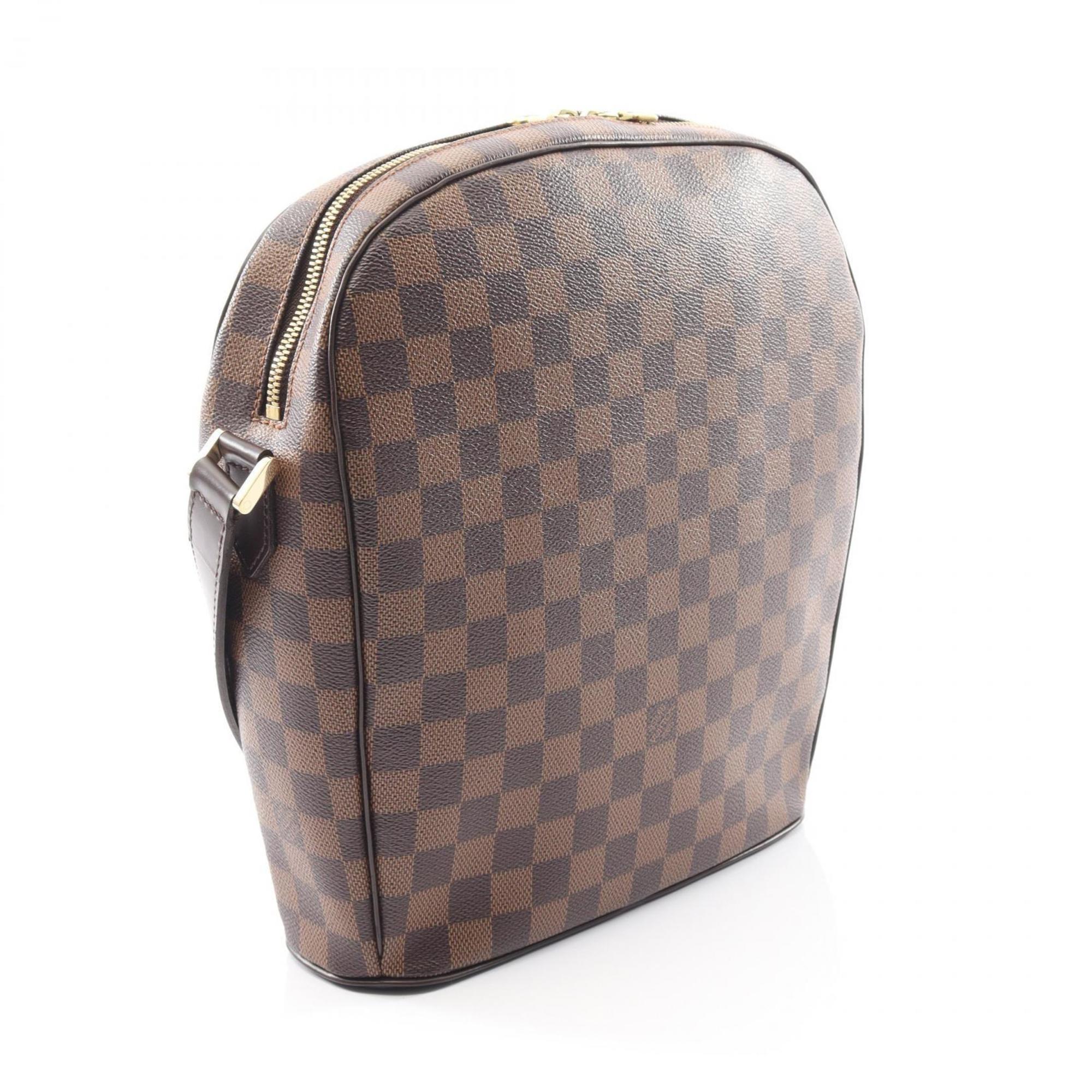 Louis Vuitton Brown Ebene Coated Canvas Pvc Damier Canvas Leather Shoulder Bag