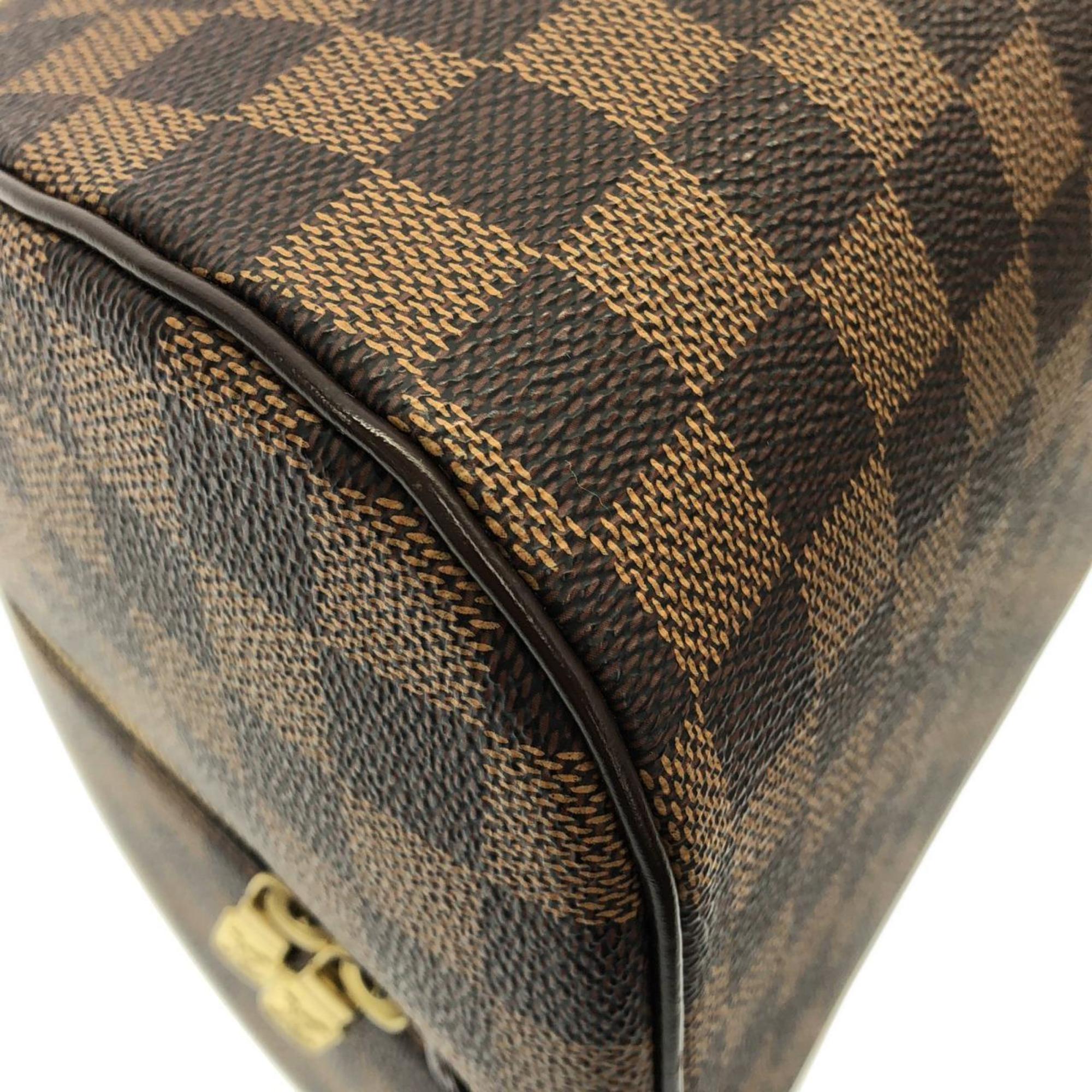 Louis Vuitton Brown Coated Canvas Handbag