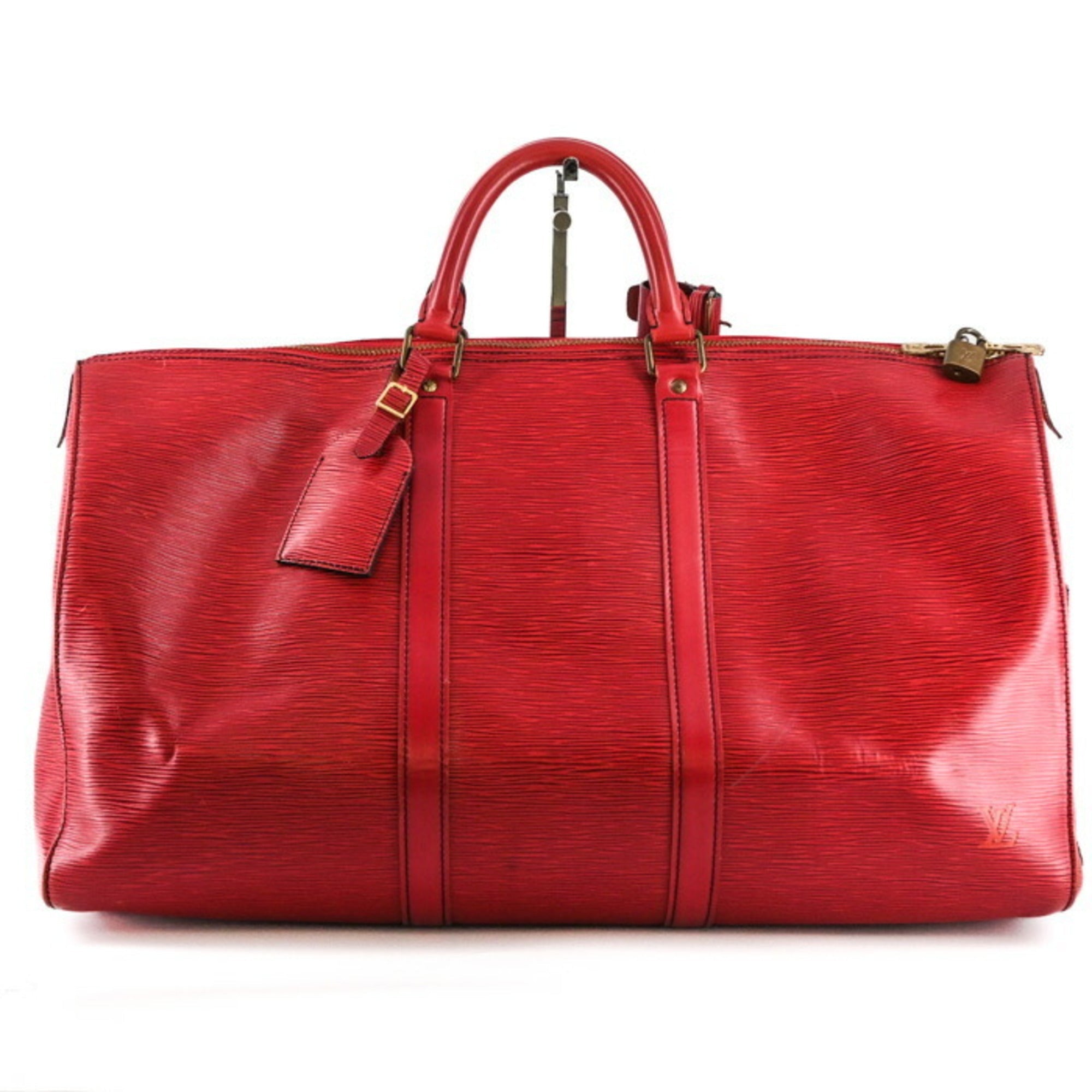 Louis Vuitton Epi Red Color Epi Leather Boston Bag Handbag