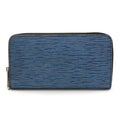 Louis Vuitton Blue Light Blue Epi Leather Long Wallet