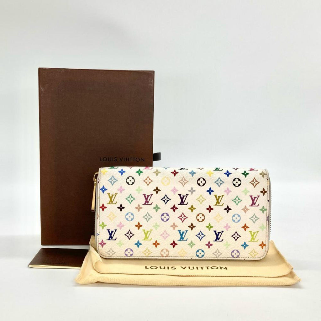 Louis Vuitton Blanc Monogram Multicolore Coin Purse/Coin Case