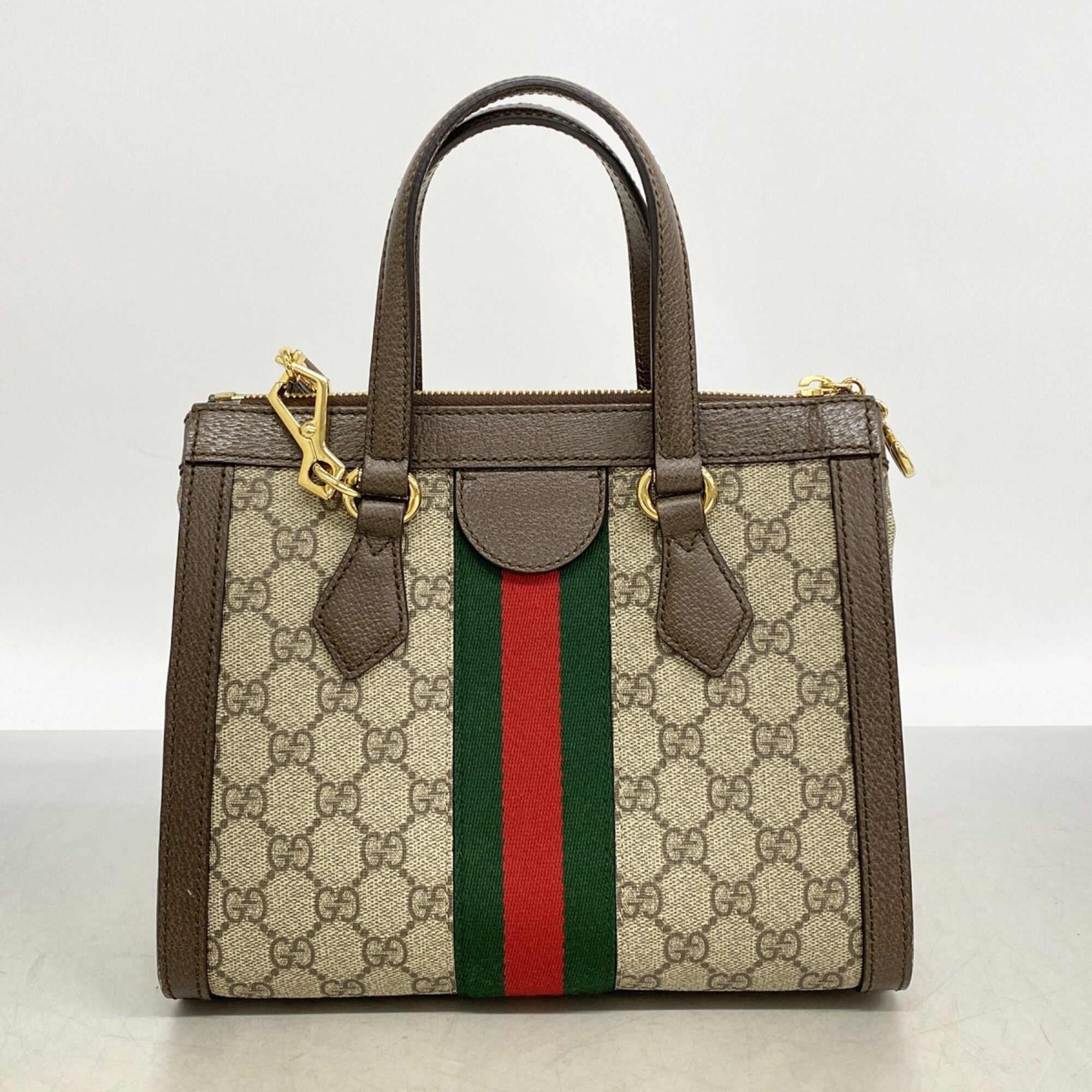Gucci Brown Pvc Handbag (Pre-Owned)