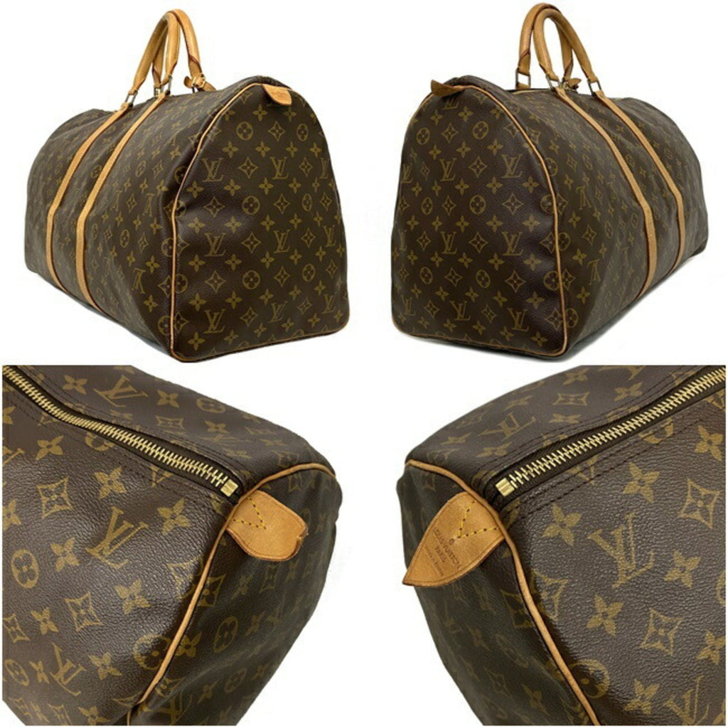 Louis Vuitton Boston Bag Keepol 55 Br Beige Monogram M41424 Nume MI0951 LOUIS VUITTON Handbag Unisex Louis Vuitton