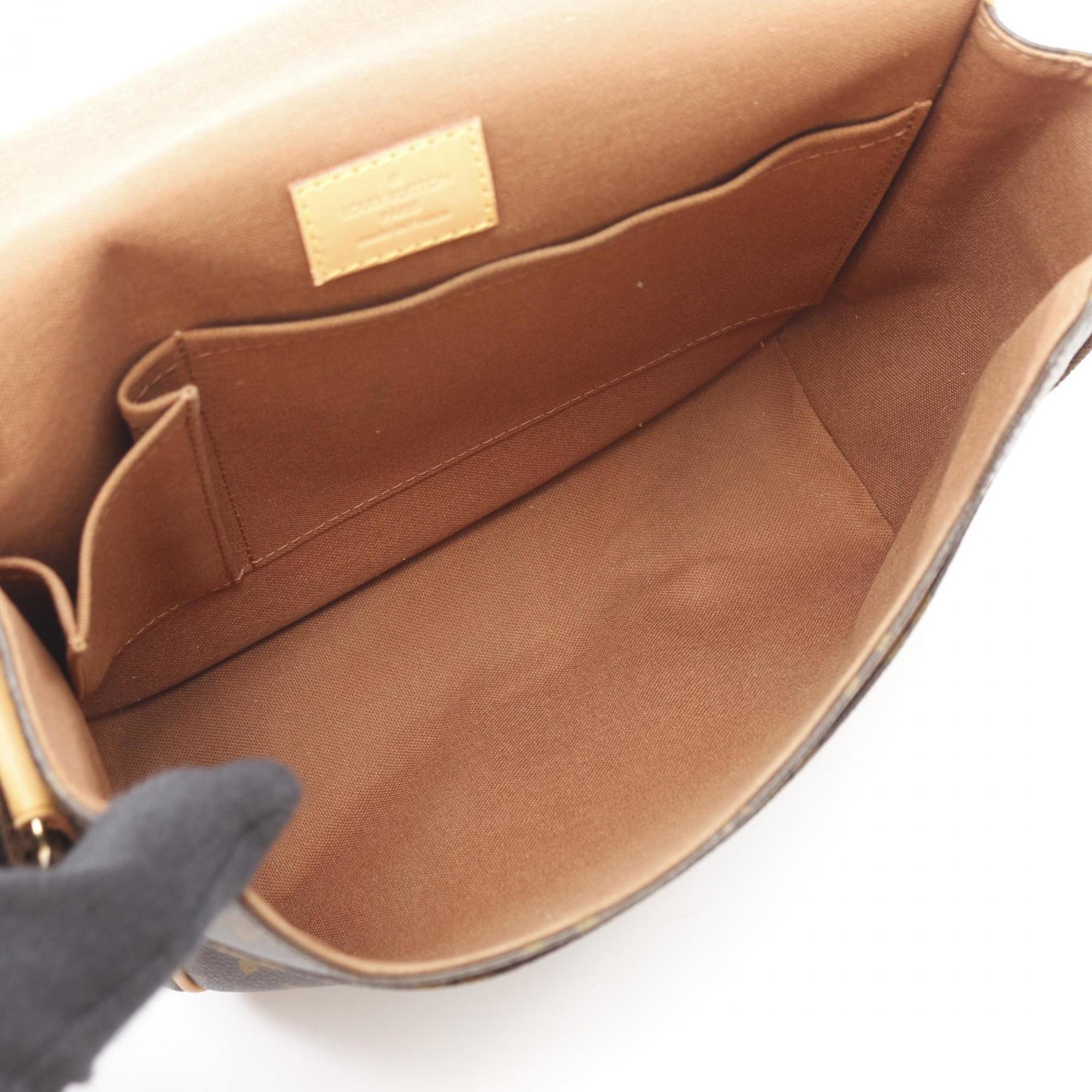 Louis Vuitton Brown Pvc Leather Shoulder Bag