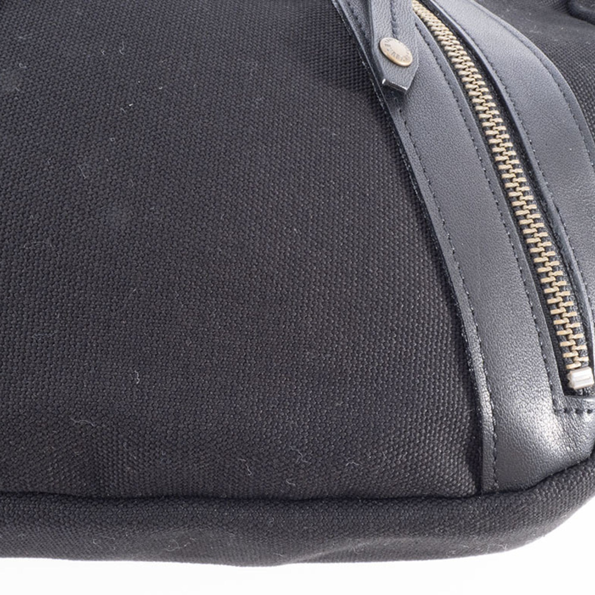 Burberry Black Canvas Leather Shoulder Bag