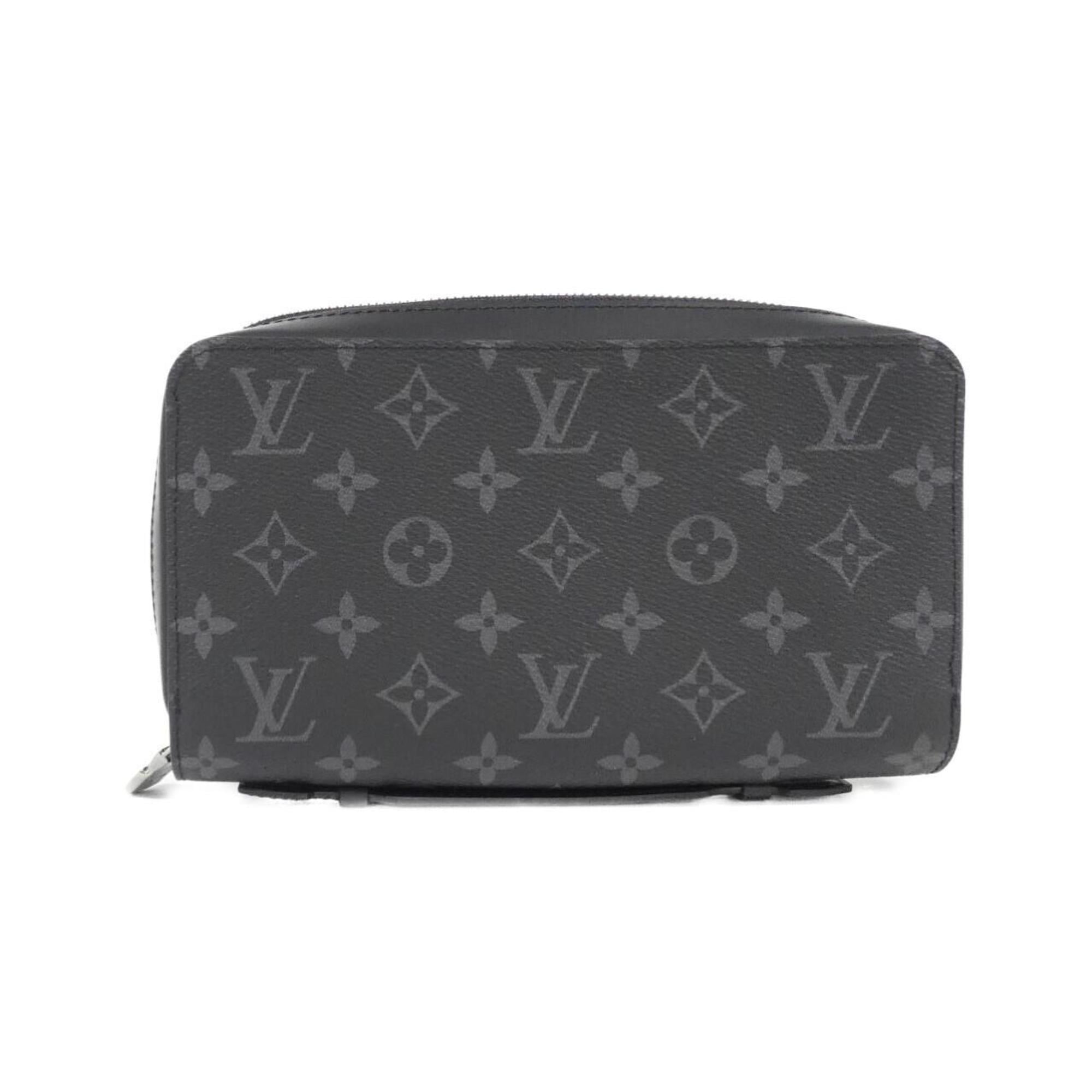 Louis Vuitton Black Coated Canvas Long Wallet