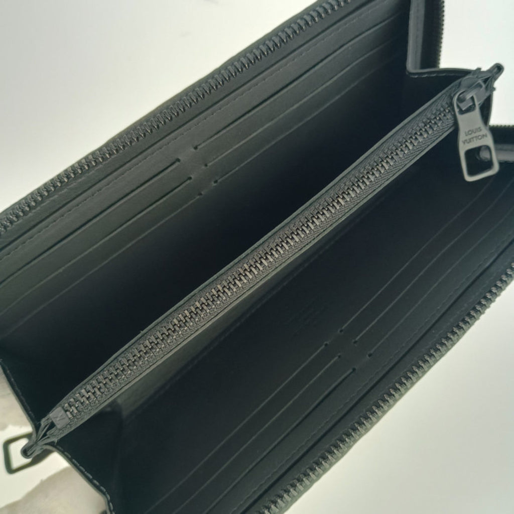Louis Vuitton Black Leather Long Wallet