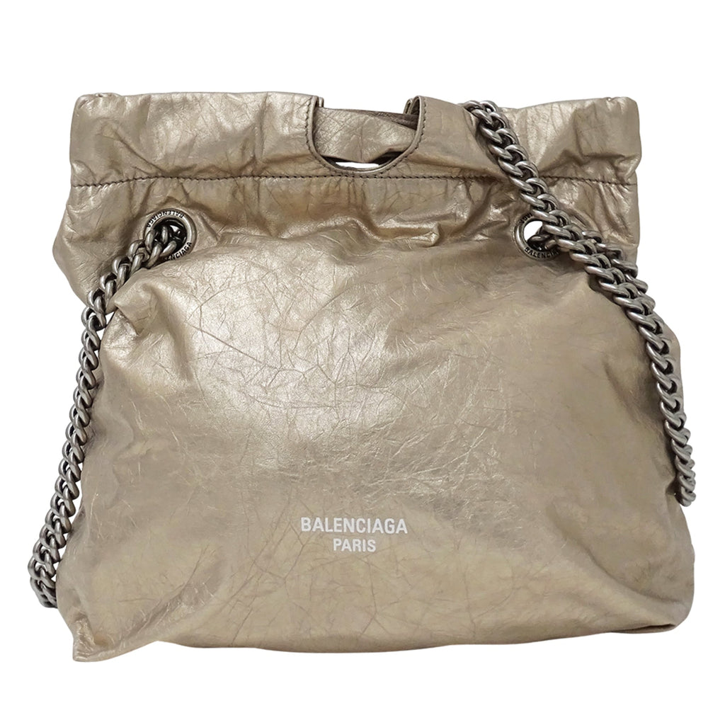 Balenciaga Metallic Leather Handbag Shoulder