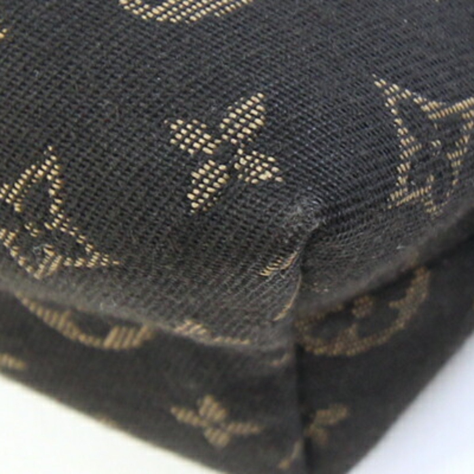 Louis Vuitton Dark Brown Fusain Monogram Idylle Canvas Pochette Pouch