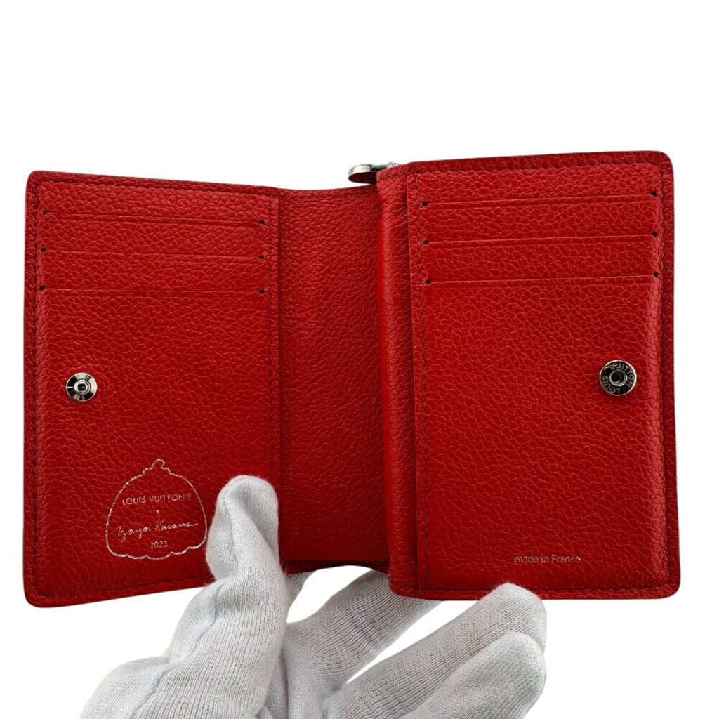 Louis Vuitton Monogram Empreinte Red Color White Leather Wallet