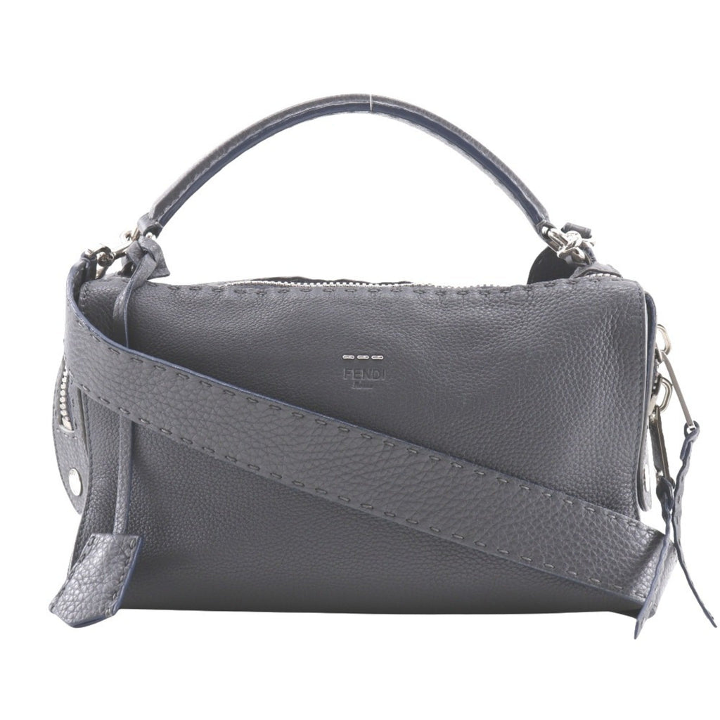 Fendi Gray Leather Handbag