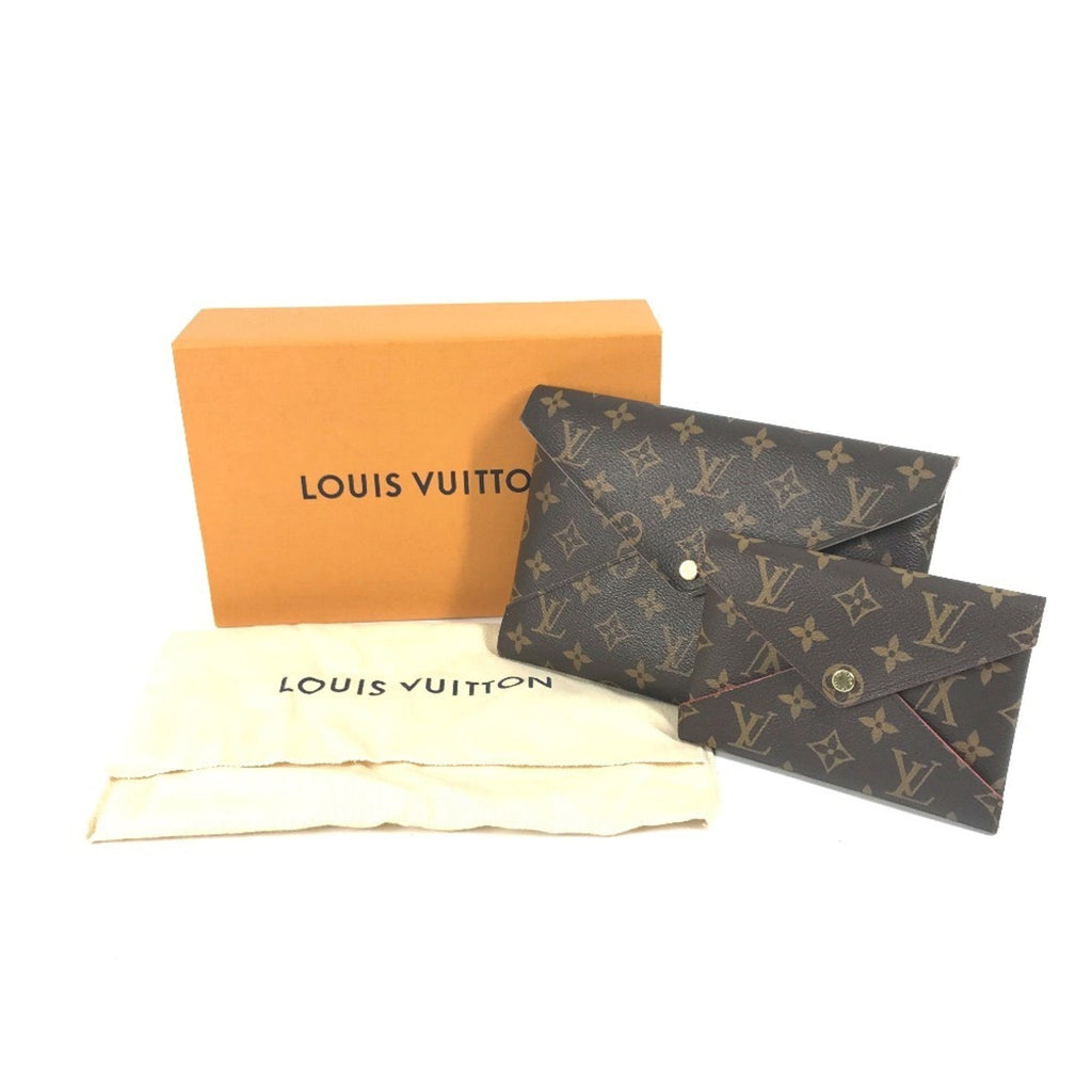 Louis Vuitton Brown Monogram Canvas Clutch Bag Pochette Pouch