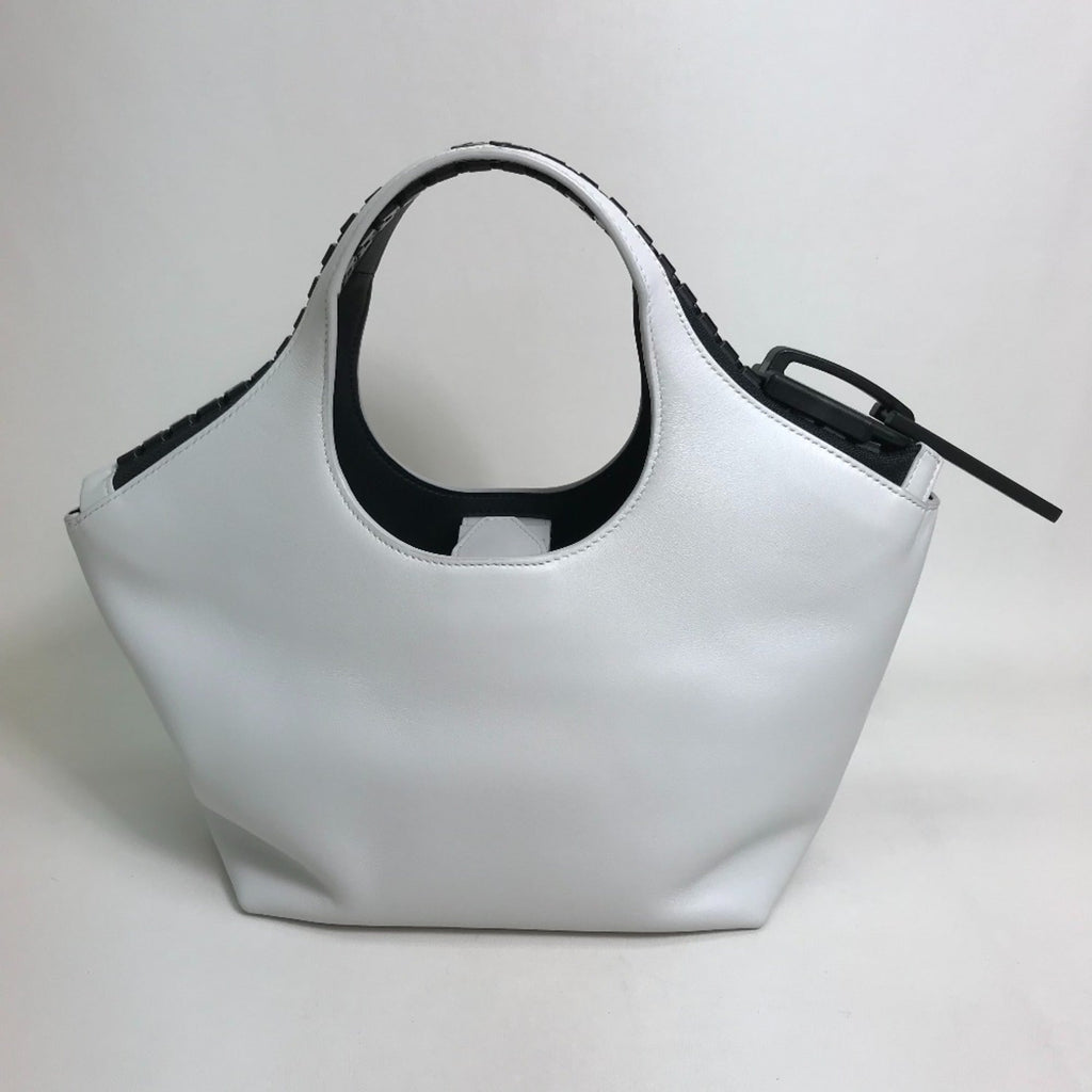 Balenciaga White Leather Hand