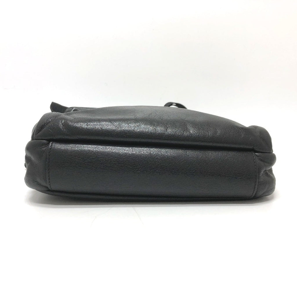 Prada Black Leather Messenger Bag Shoulder Bag
