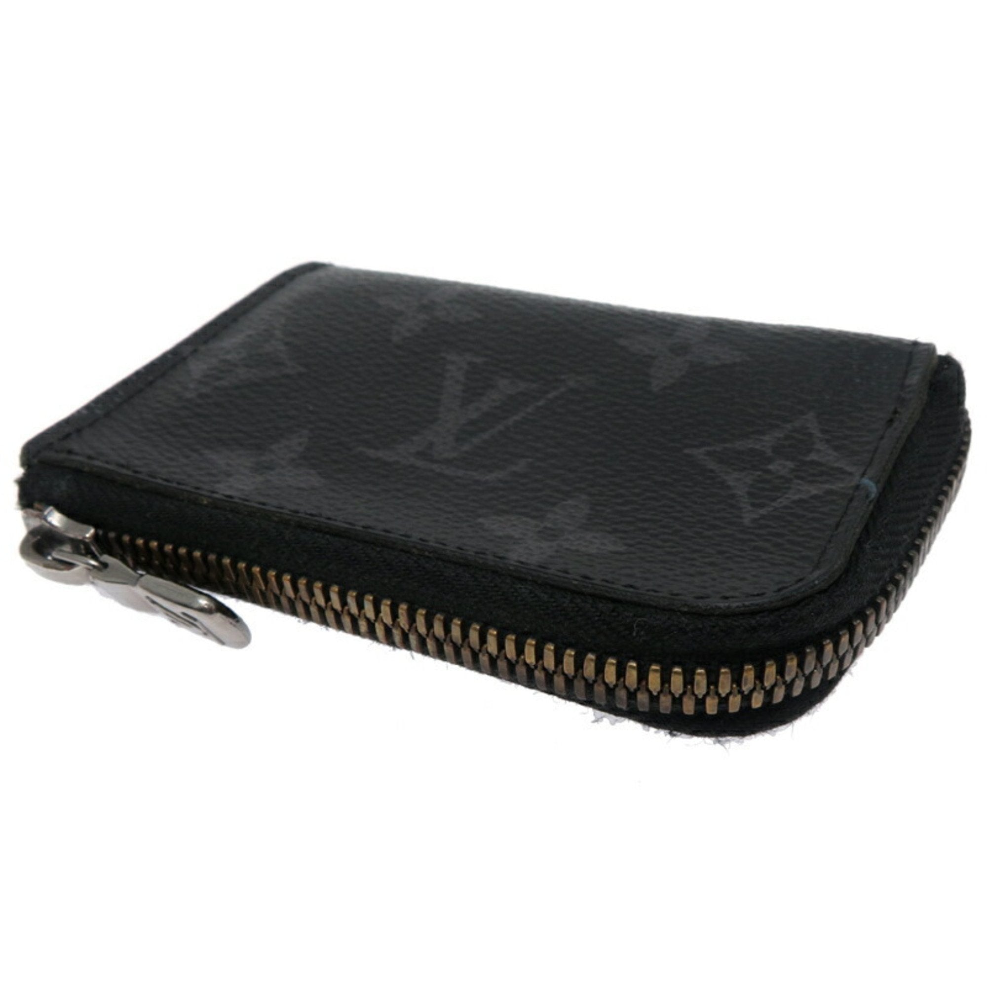 Louis Vuitton Black Monogram Eclipse Monogram Eclipse Coin Purse/Coin Case