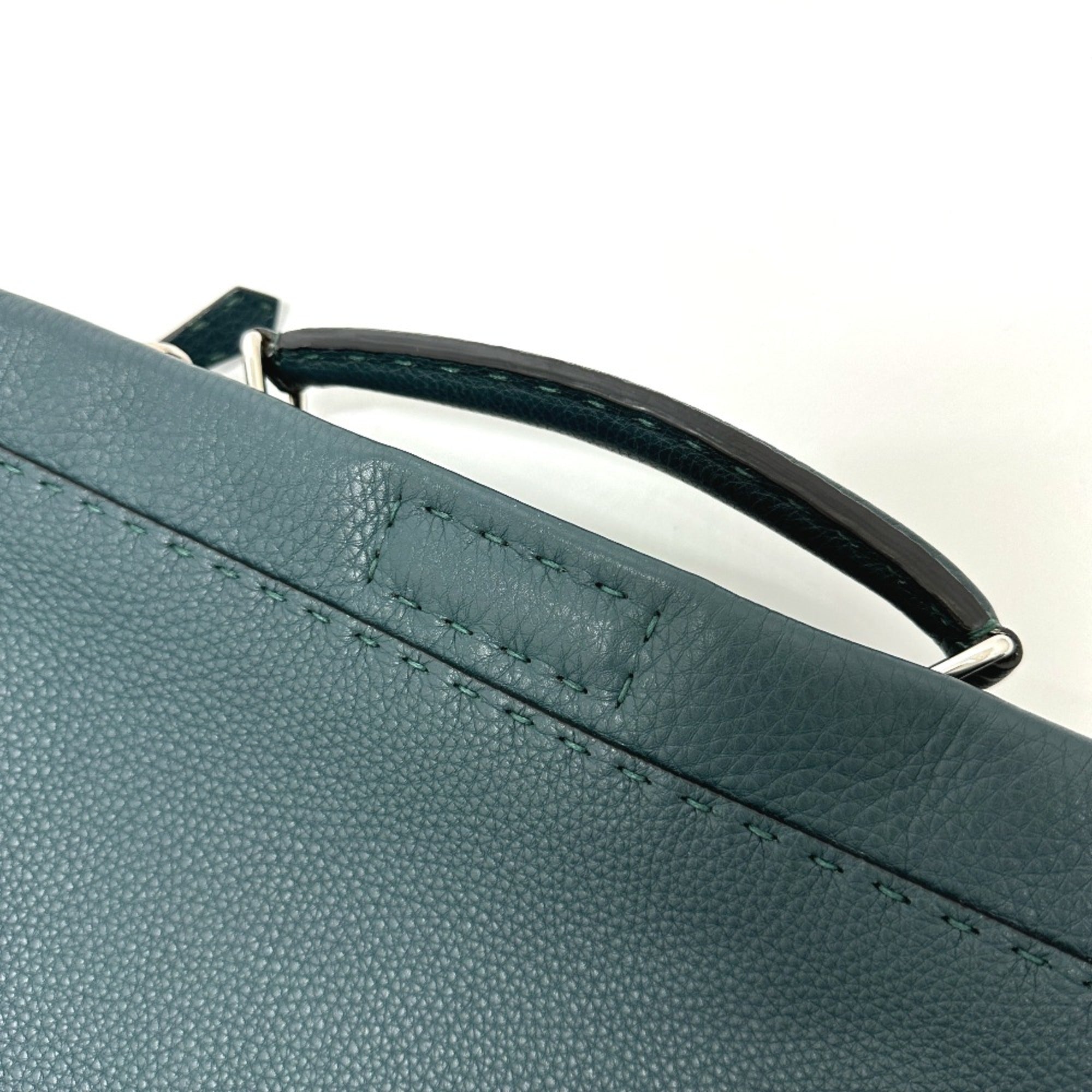 Fendi Blue Leather Briefcase