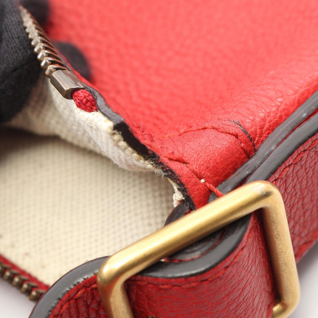 Gucci Multi-Color Red Color Leather Shoulder Bag (Pre-Owned)