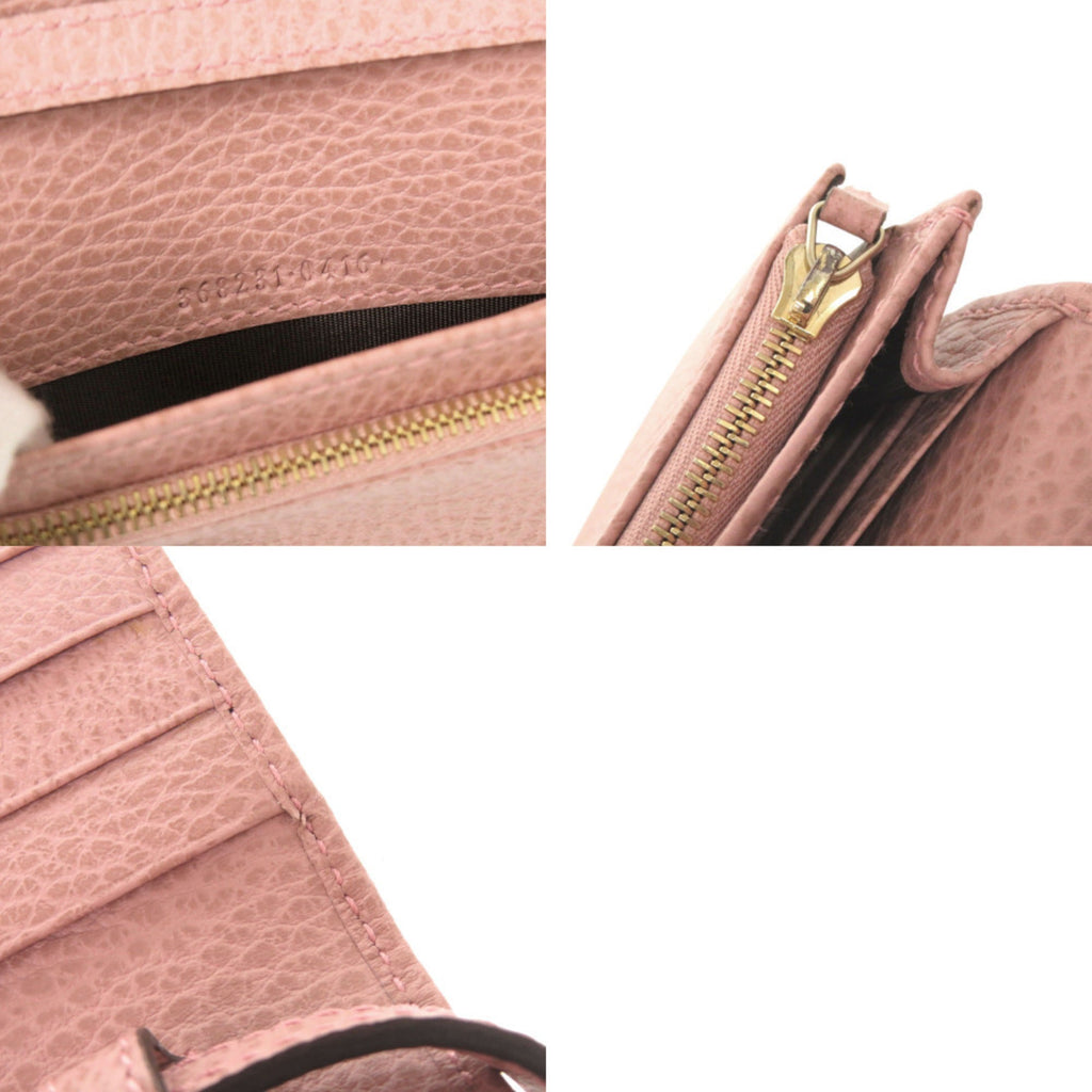 Gucci Pink Leather Shoulder Bag (Pre-Owned)