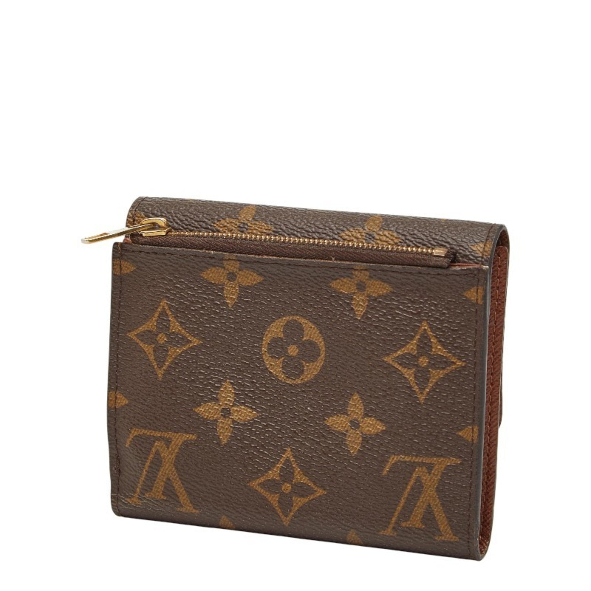 Louis Vuitton Brown Pvc Wallet (Tri-Fold)