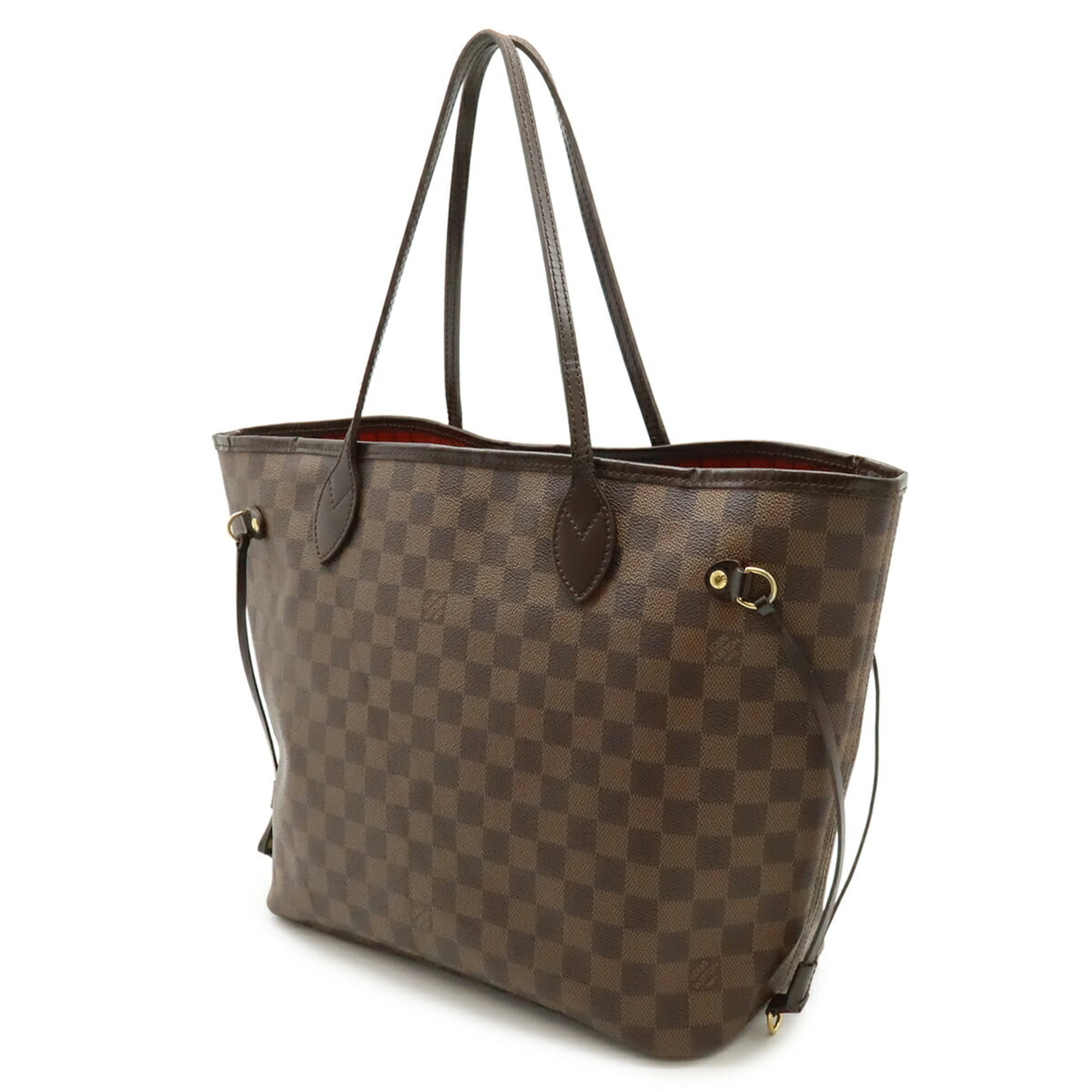 Louis Vuitton Brown Damier Canvas White Pvc Shoulder Bag Tote Bag