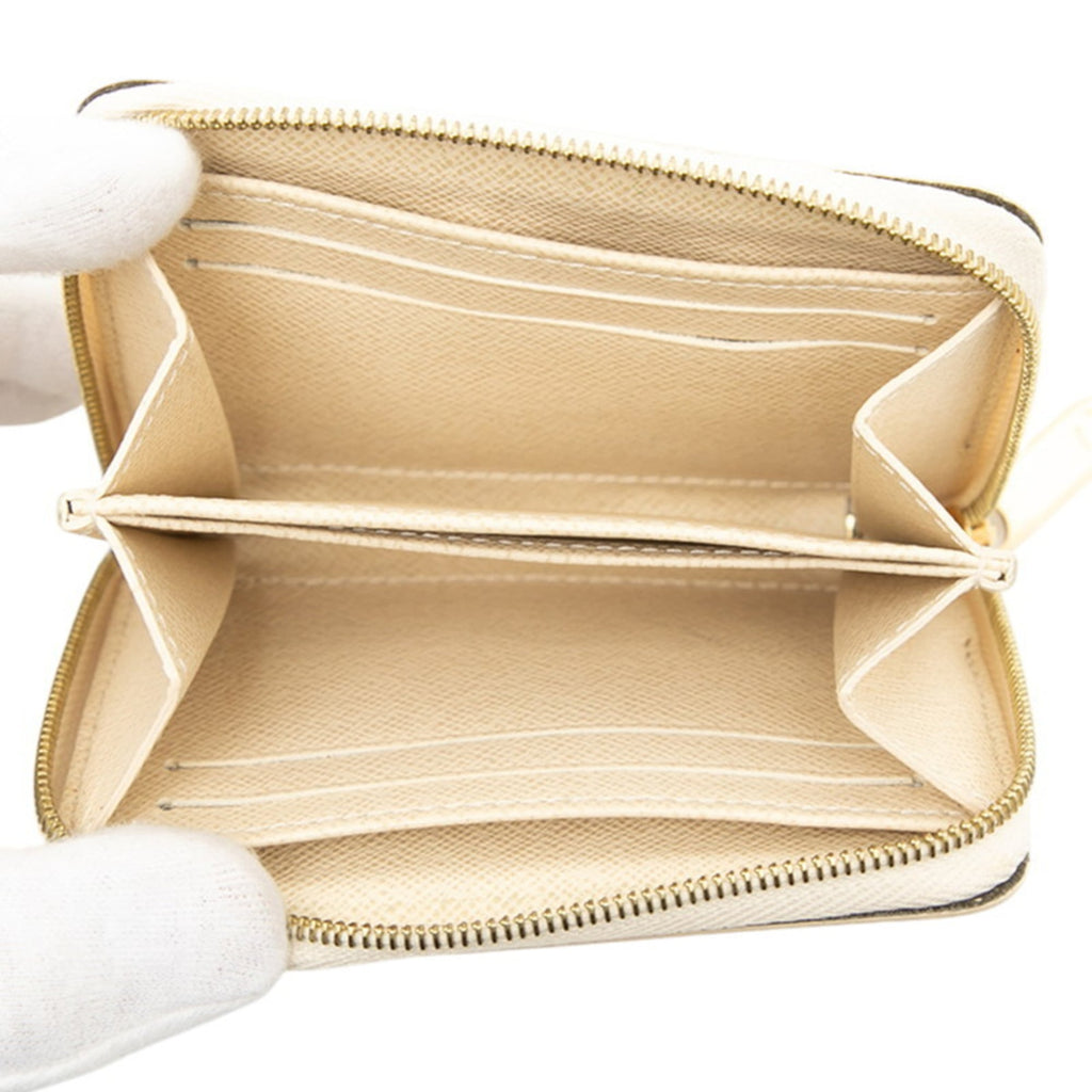 Louis Vuitton White Pvc Leather Coin Purse/Coin Case