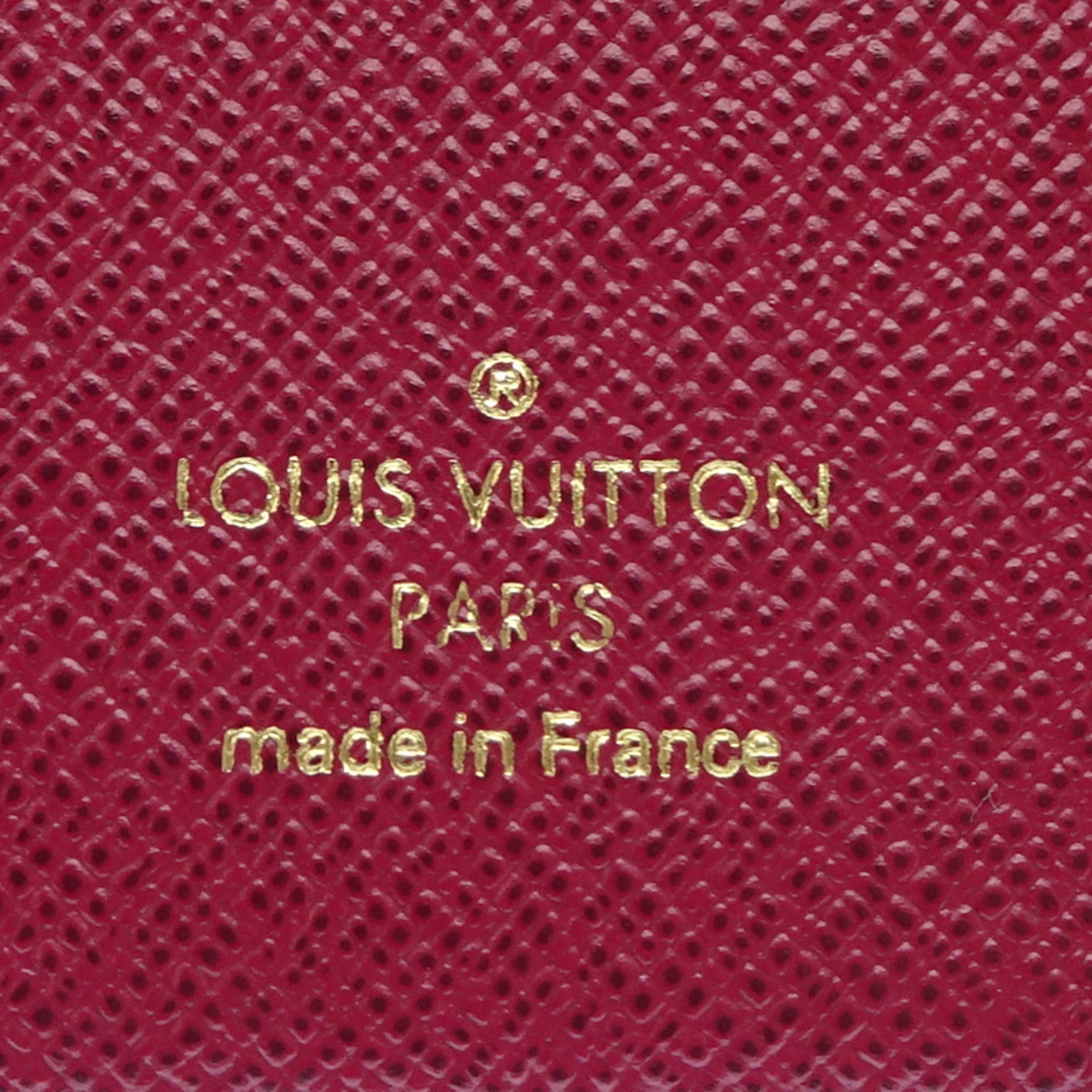 Louis Vuitton Brown Fuchsia Pink Monogram Monogram Leather Wallet