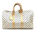 Louis Vuitton White Damier Azur Boston Bag