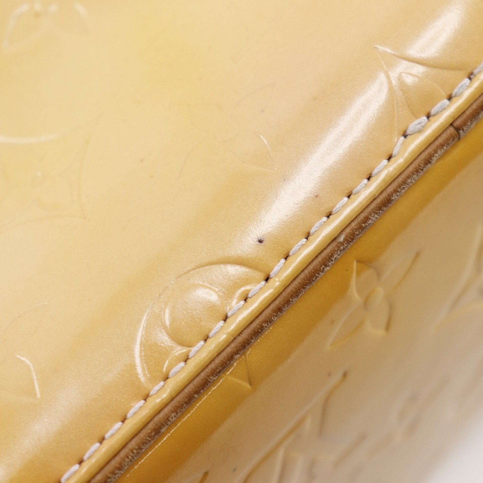 Louis Vuitton Rose Yellow Monogram Vernis Tote Bag