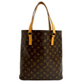 Louis Vuitton Brown Leather Pvc Handbag Tote Bag