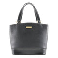 Burberry Black Leather Handbag Tote Bag