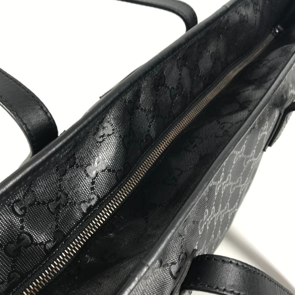 Gucci Gg Imprimé Black Gg Imprimé Shoulder Bag Tote Bag (Pre-Owned)