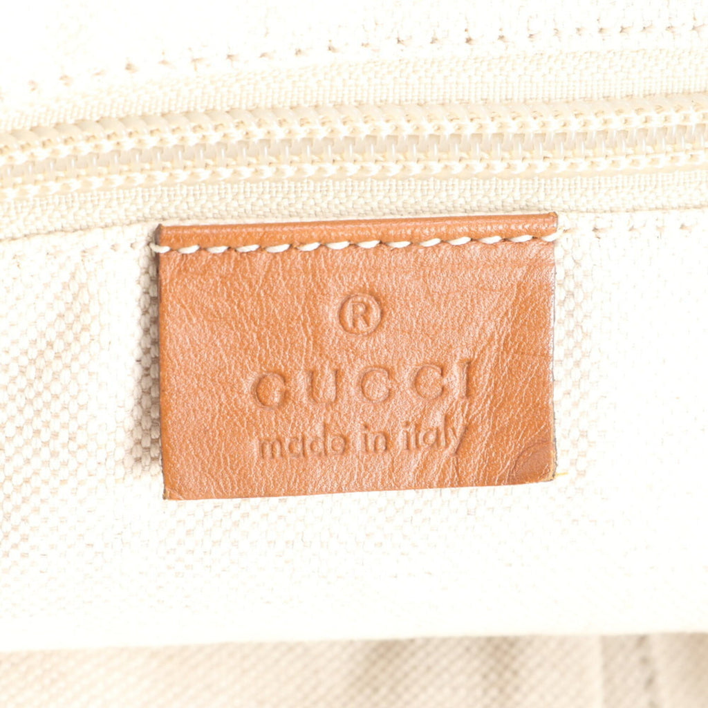 Gucci Red Color Wine Nylon Handbag (Pre-Owned)