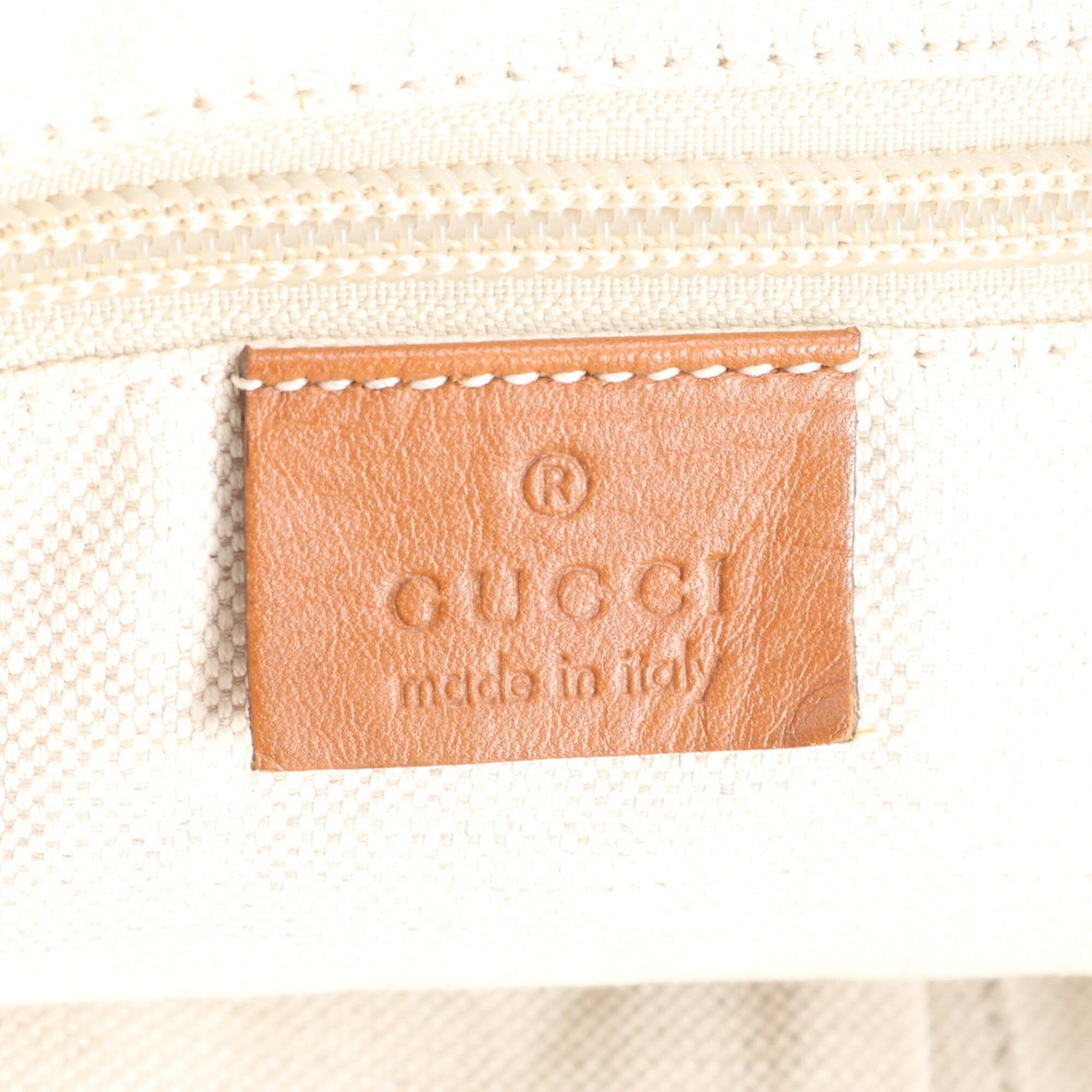 Gucci Red Color Wine Nylon Handbag (Pre-Owned)