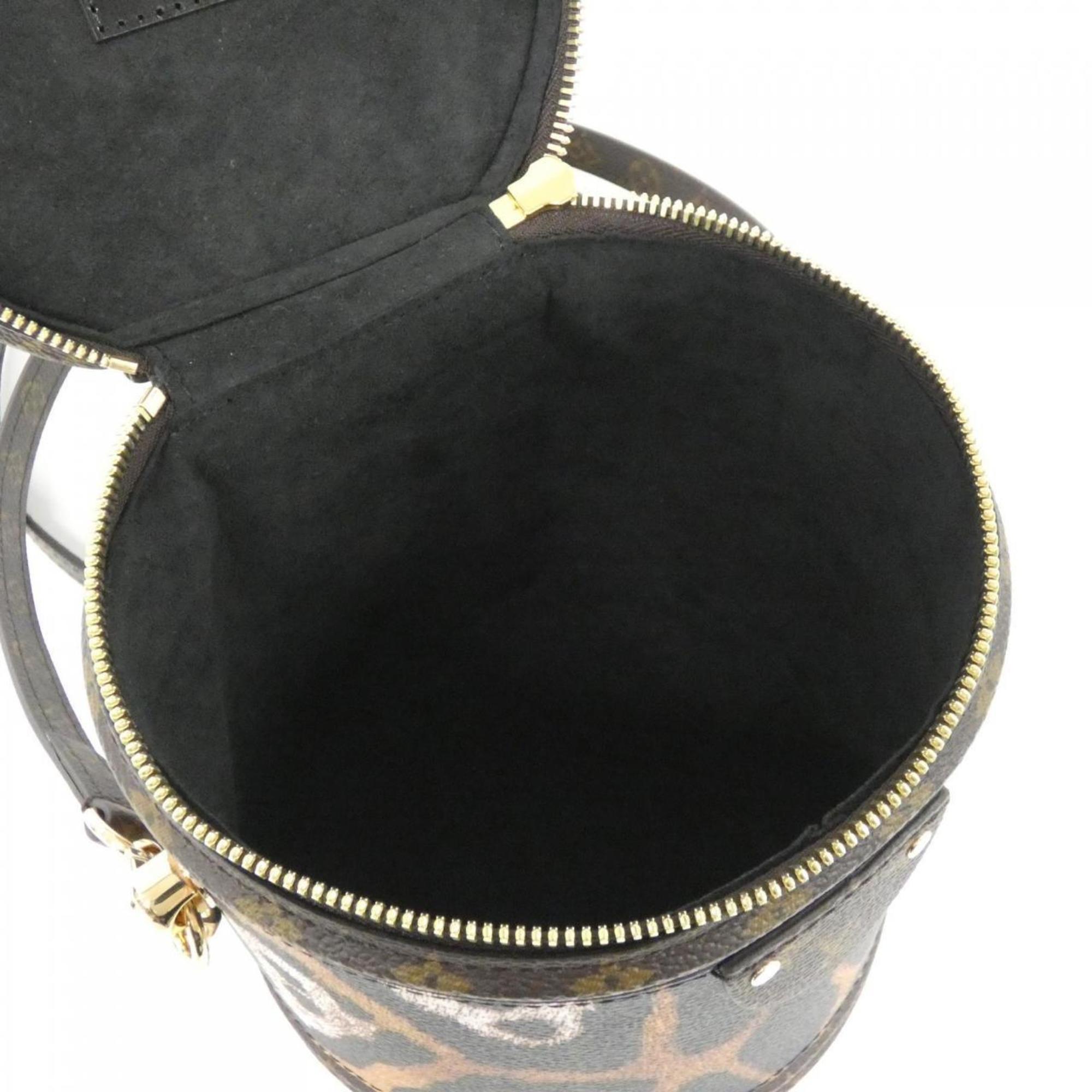 Louis Vuitton Brown Coated Canvas Handbag