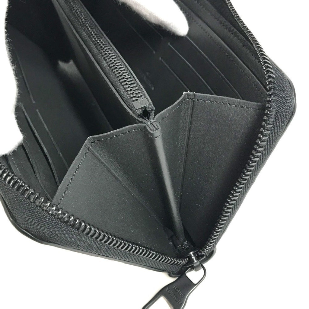 Louis Vuitton Black Noir Leather Long Wallet