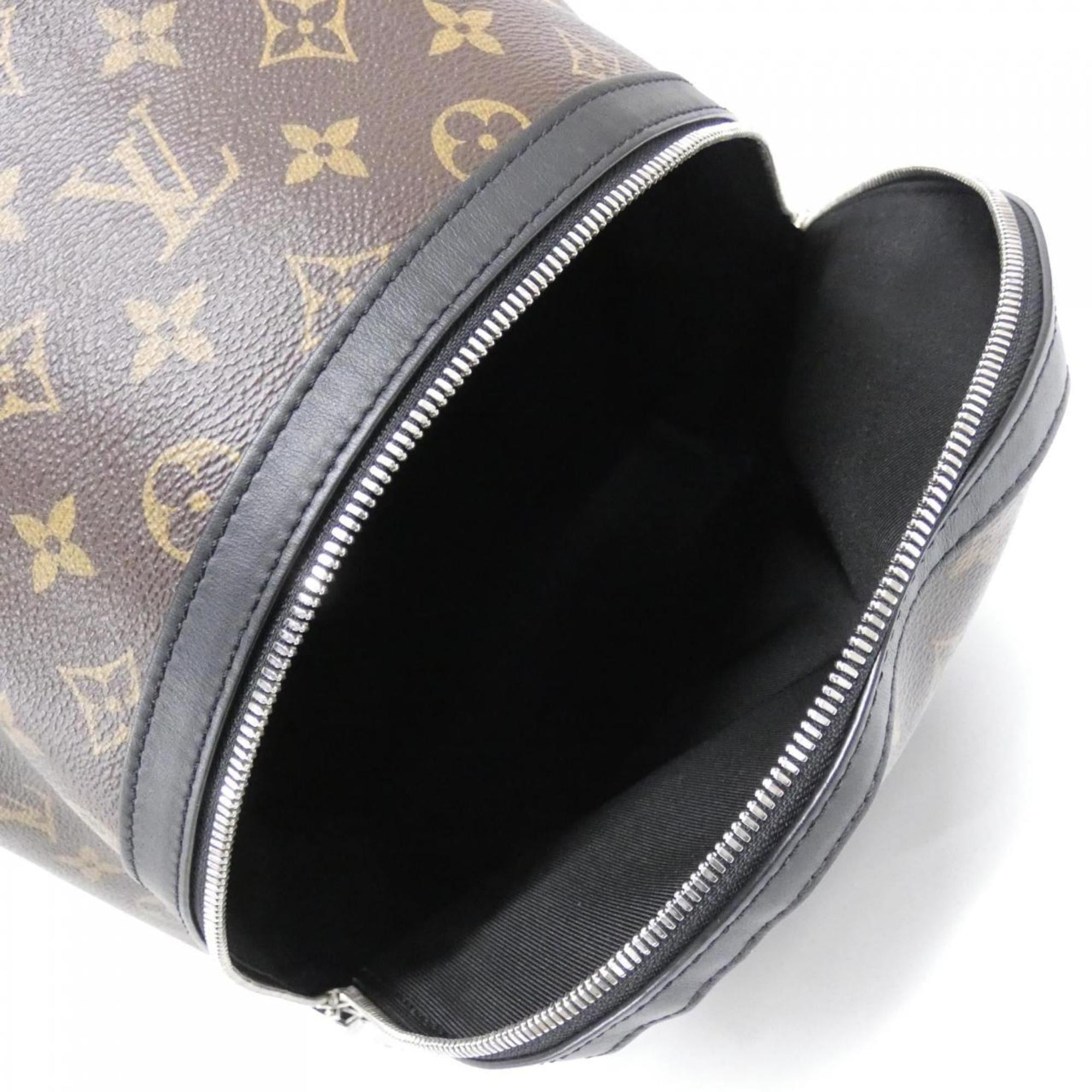 Louis Vuitton Monogram Macassar Marron Coated Canvas Backpack