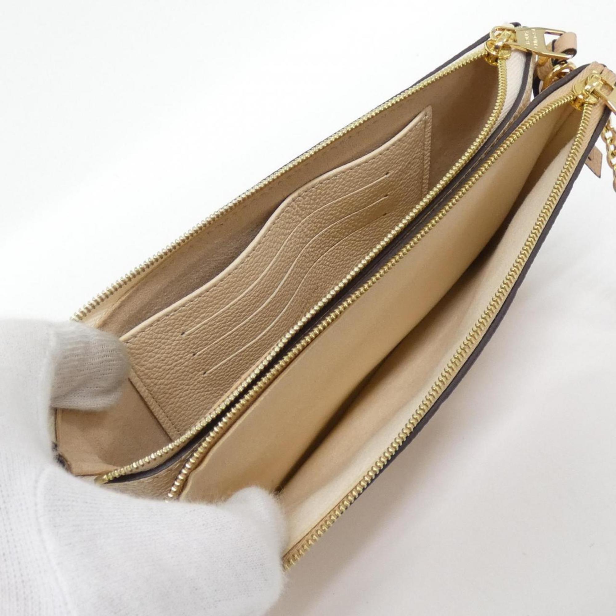 Louis Vuitton Beige Leather Pochette Shoulder Bag