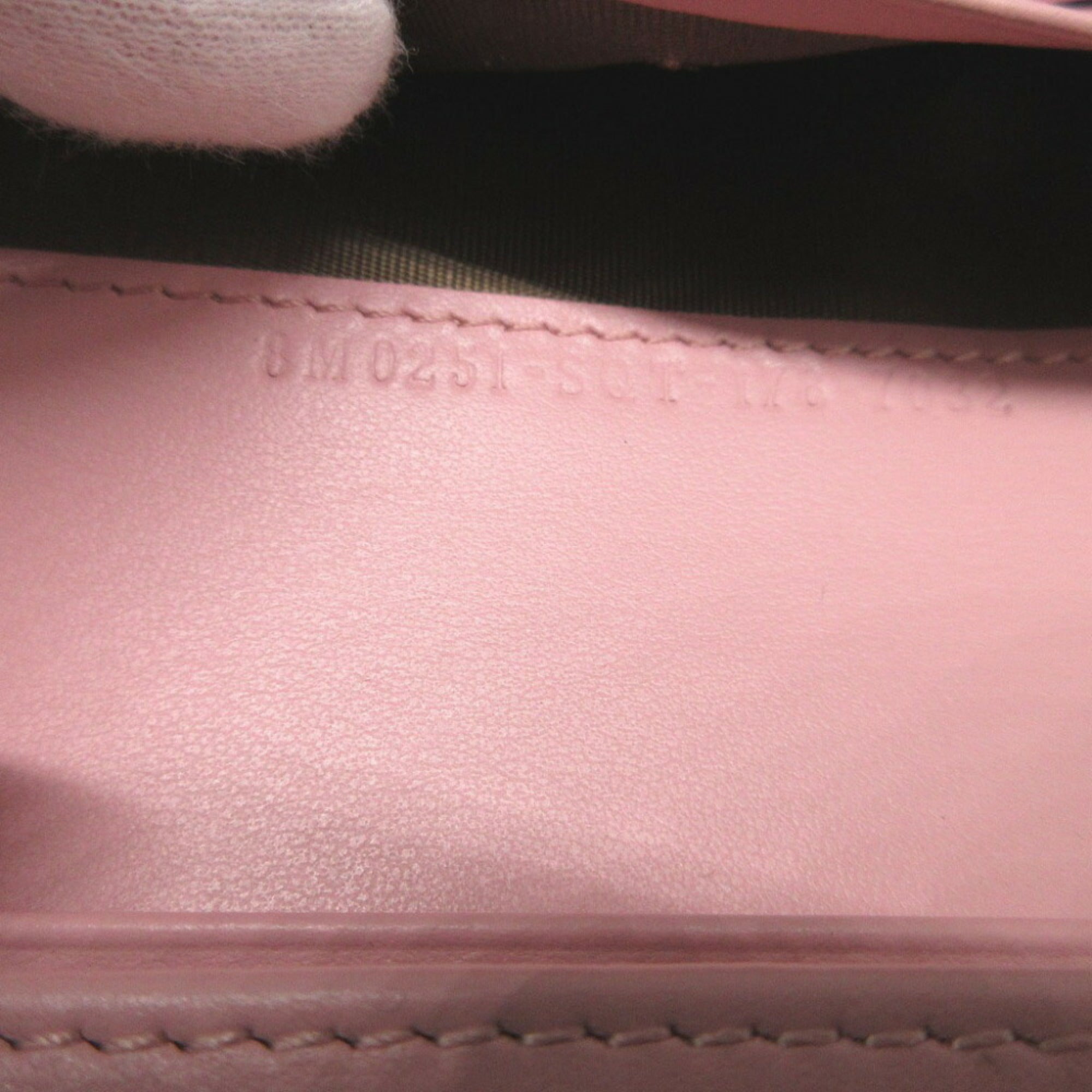 Fendi Pink Leather Long Wallet (Bi-Fold)