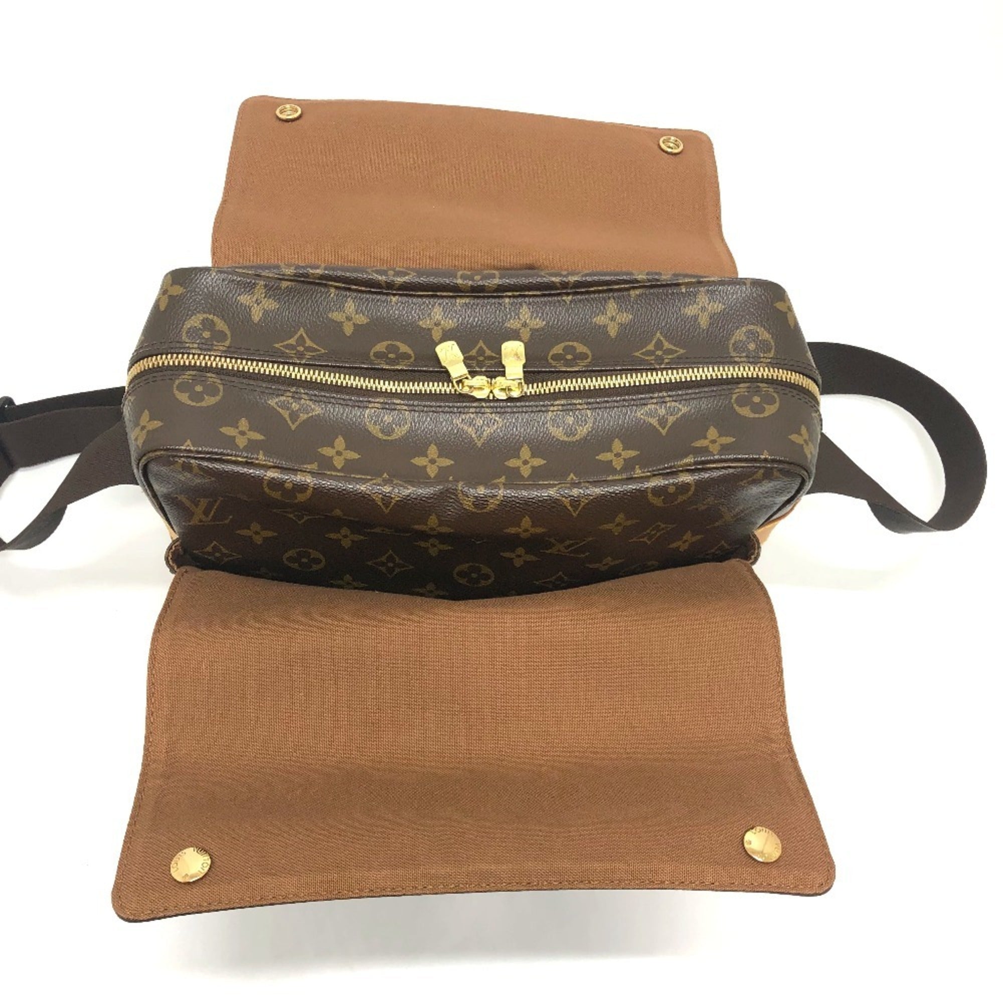 Louis Vuitton Brown Monogram Canvas Messenger Bag Shoulder Bag