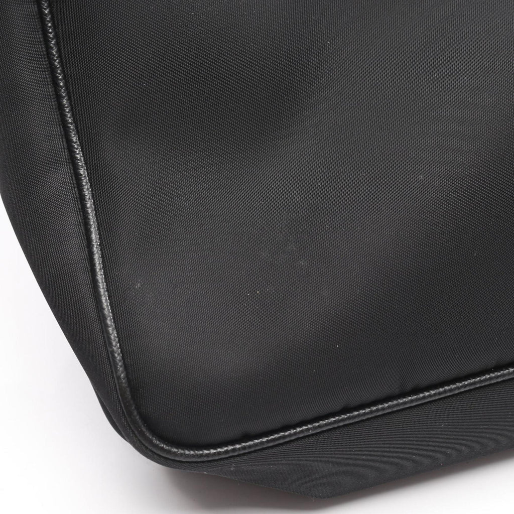 Prada Black Nylon Saffiano Triangle Shoulder Bag