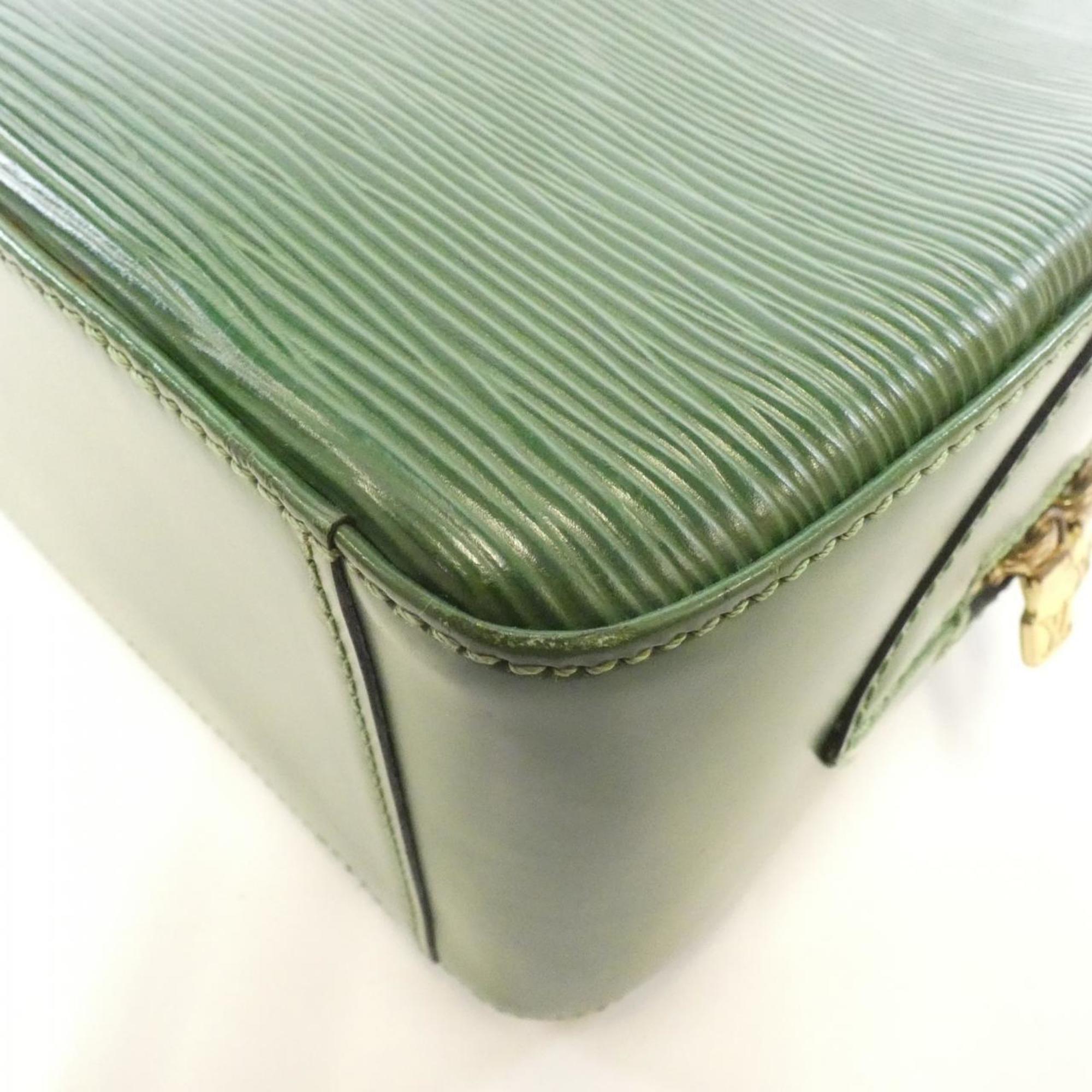 Louis Vuitton Green Leather Handbag
