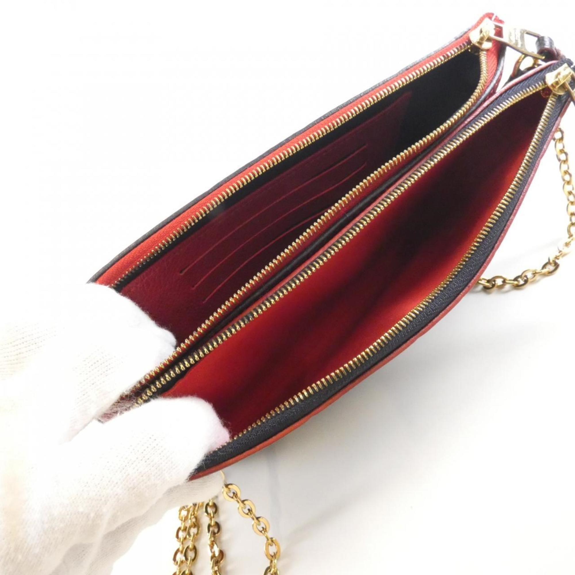 Louis Vuitton Monogram Empreinte Marine Rouge Leather Pochette Shoulder Bag