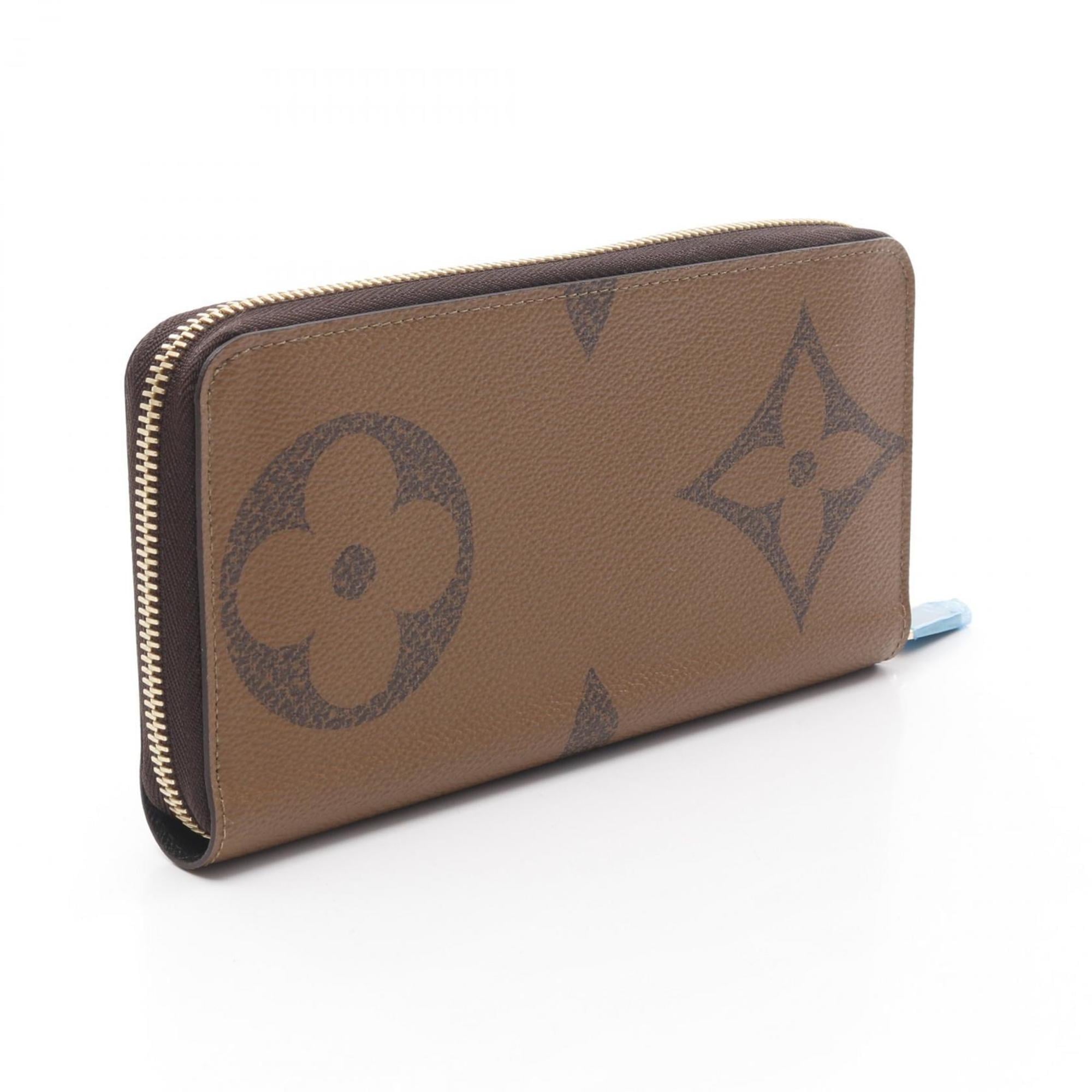 Louis Vuitton Brown Coated Canvas Leather Long Wallet