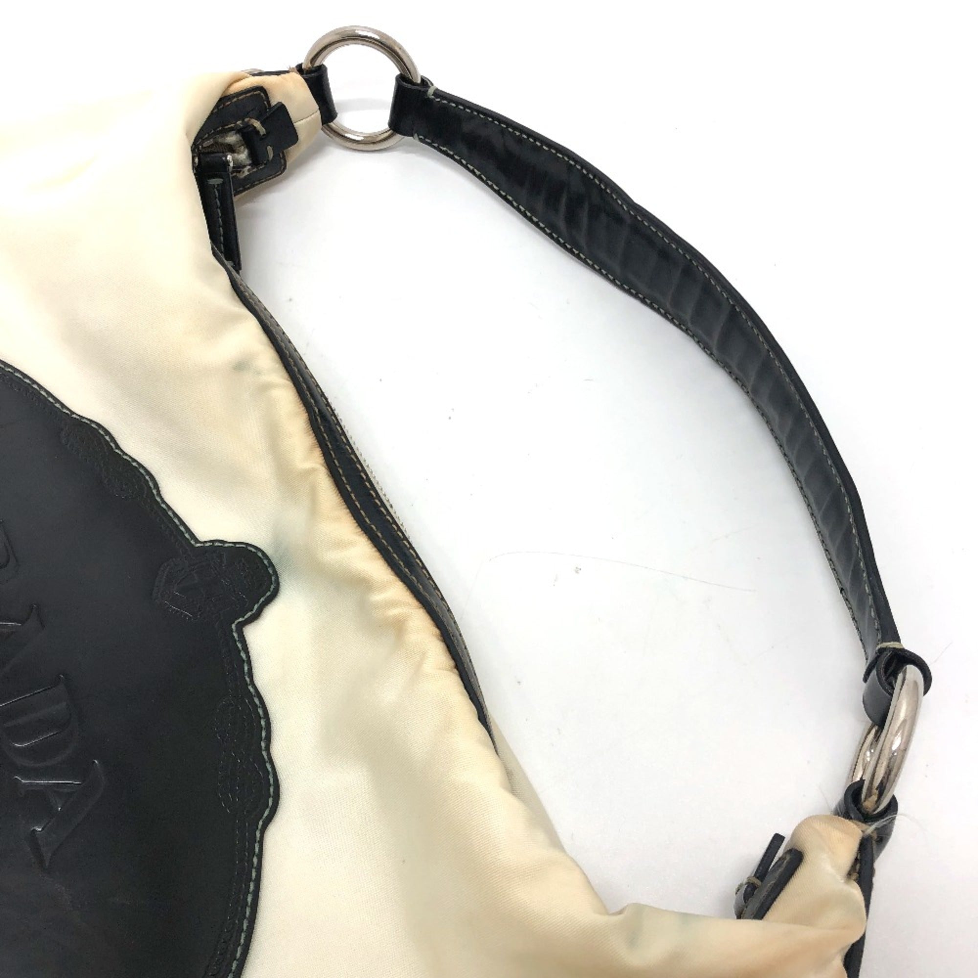 Prada White Cloth Shoulder Bag