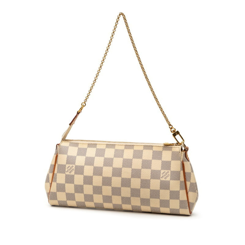 Louis Vuitton White Pvc Leather Handbag Shoulder Bag