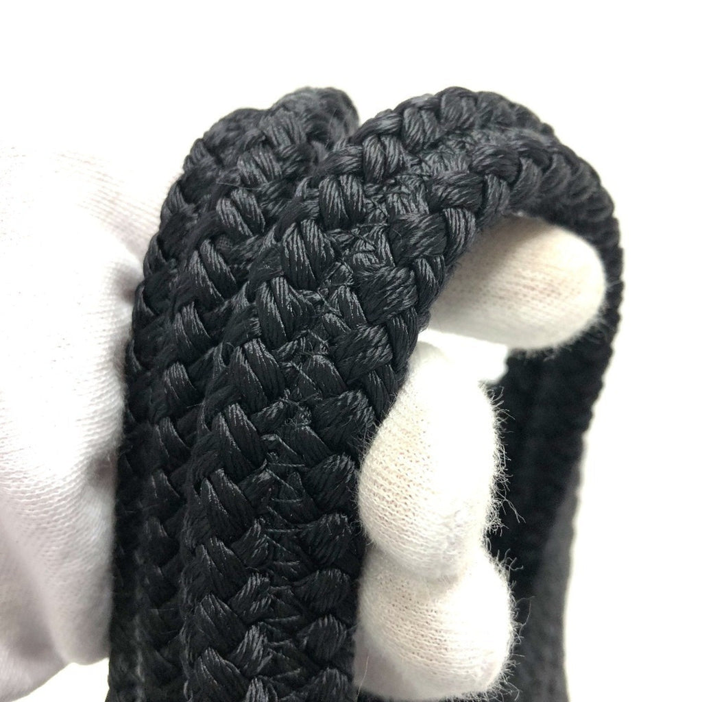 Balenciaga Black Nylon Leather Handbag Tote