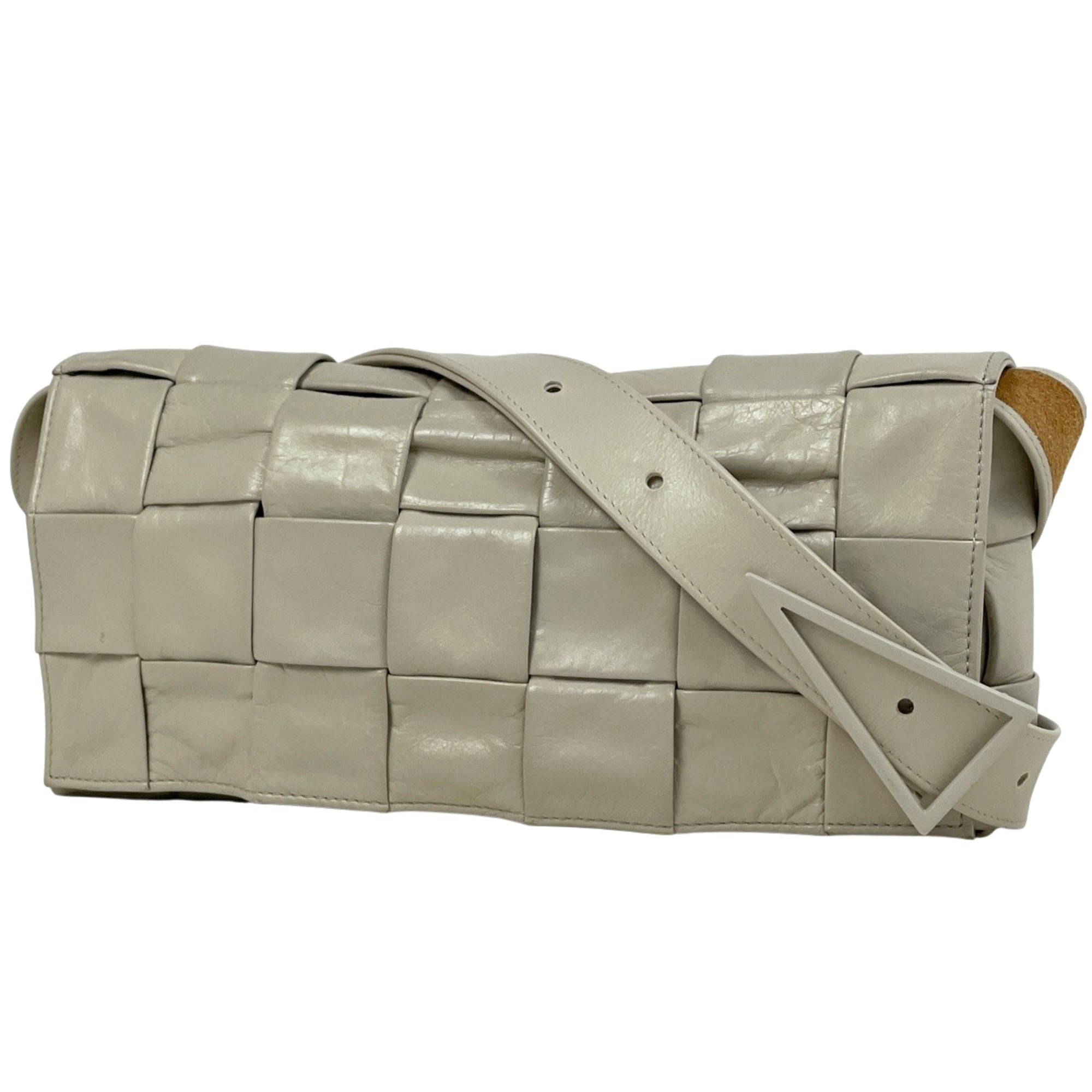 Bottega Veneta White Leather Shoulder Bag