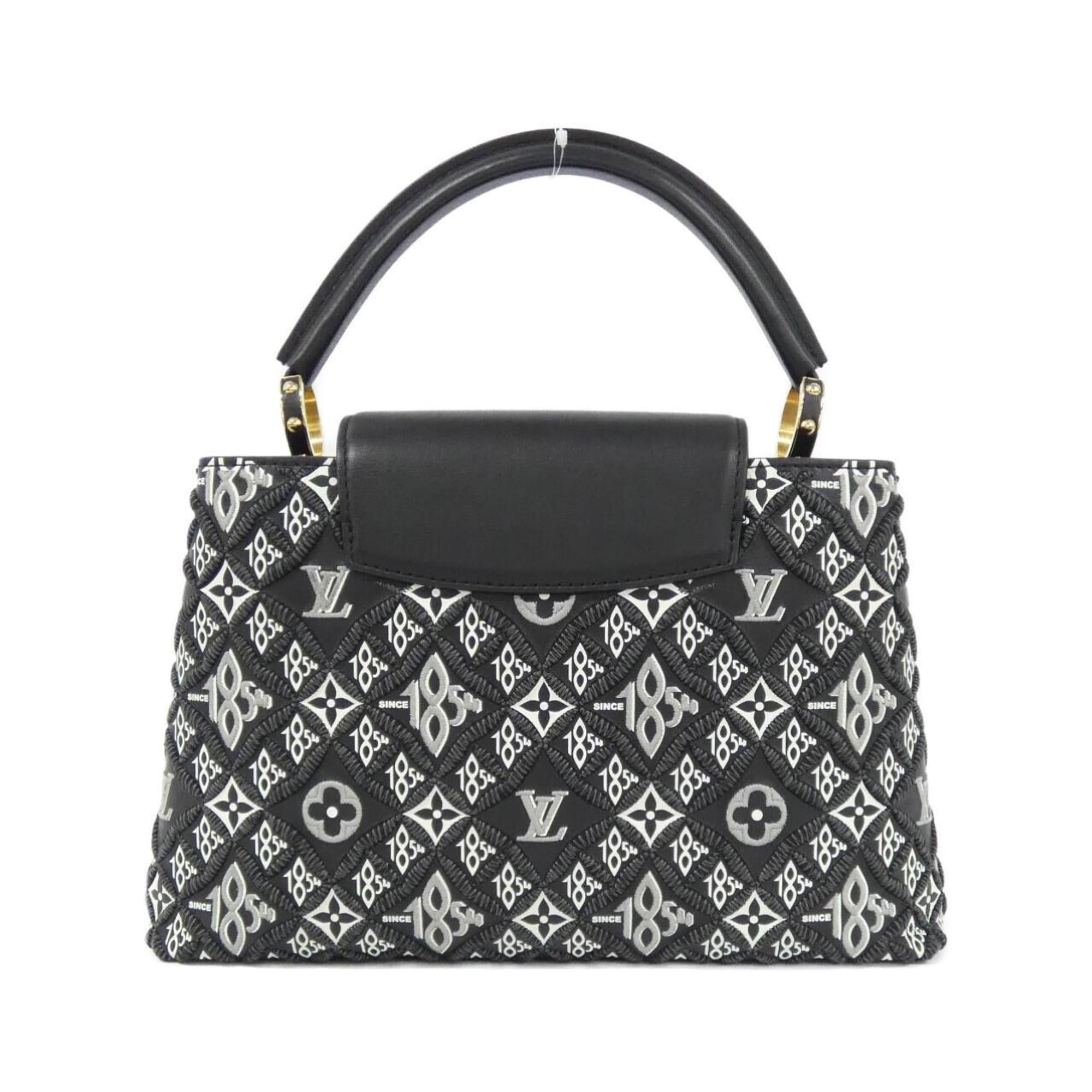 Louis Vuitton Black Leather Handbag